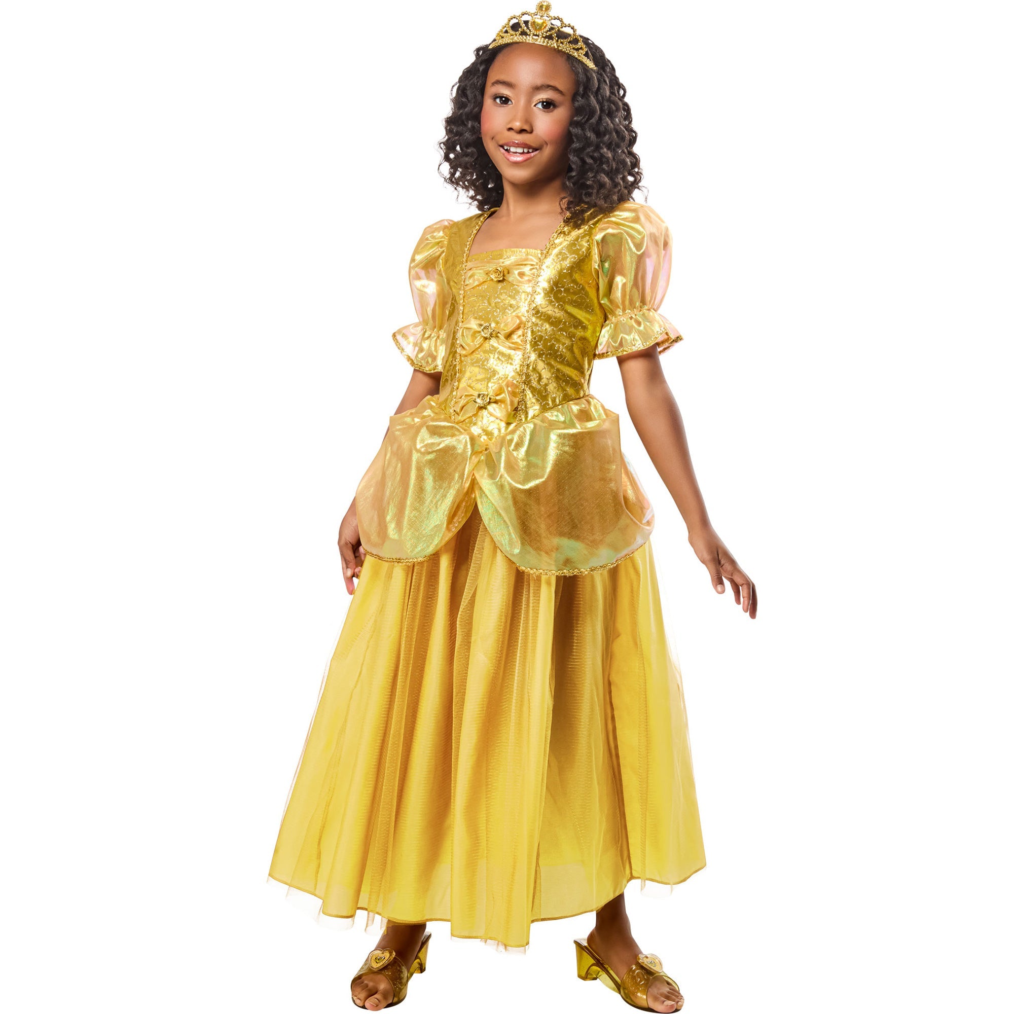 Gold Princess Costume Dress for Girls