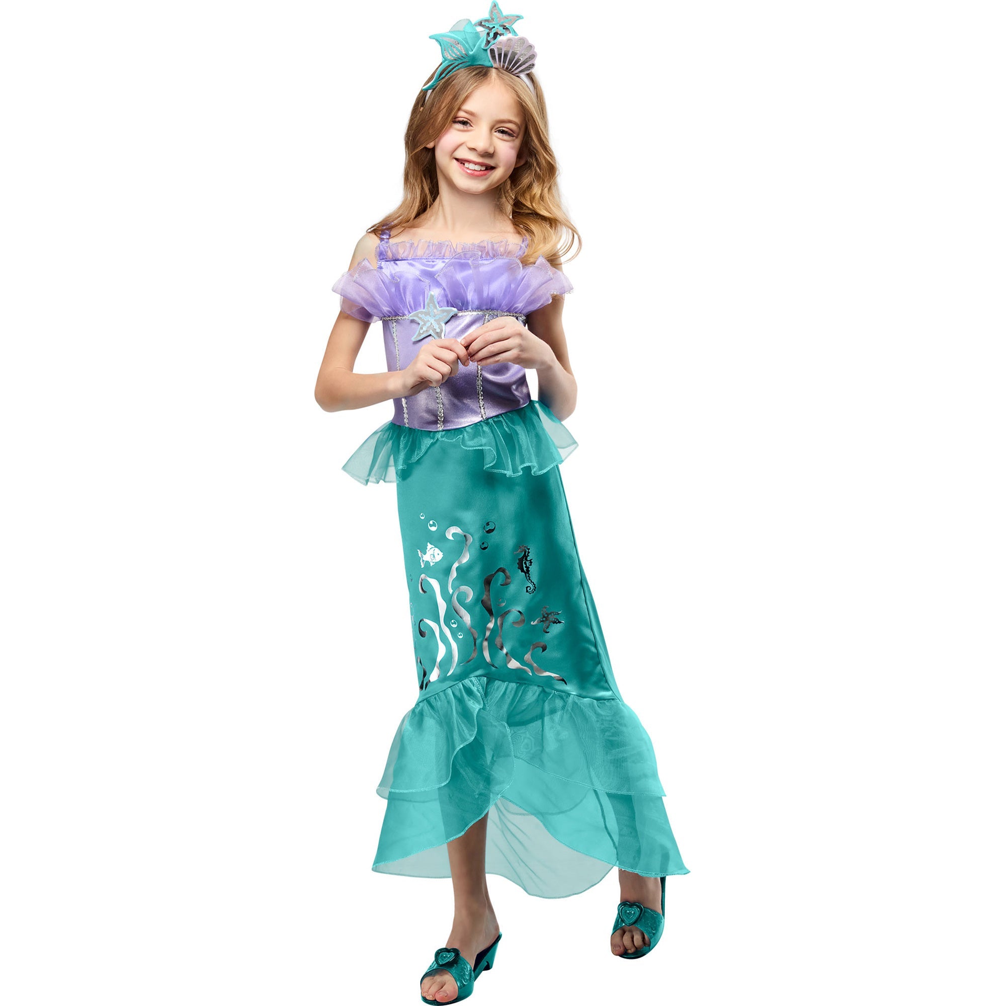 Mermaid Princess Costume Dress for Girls