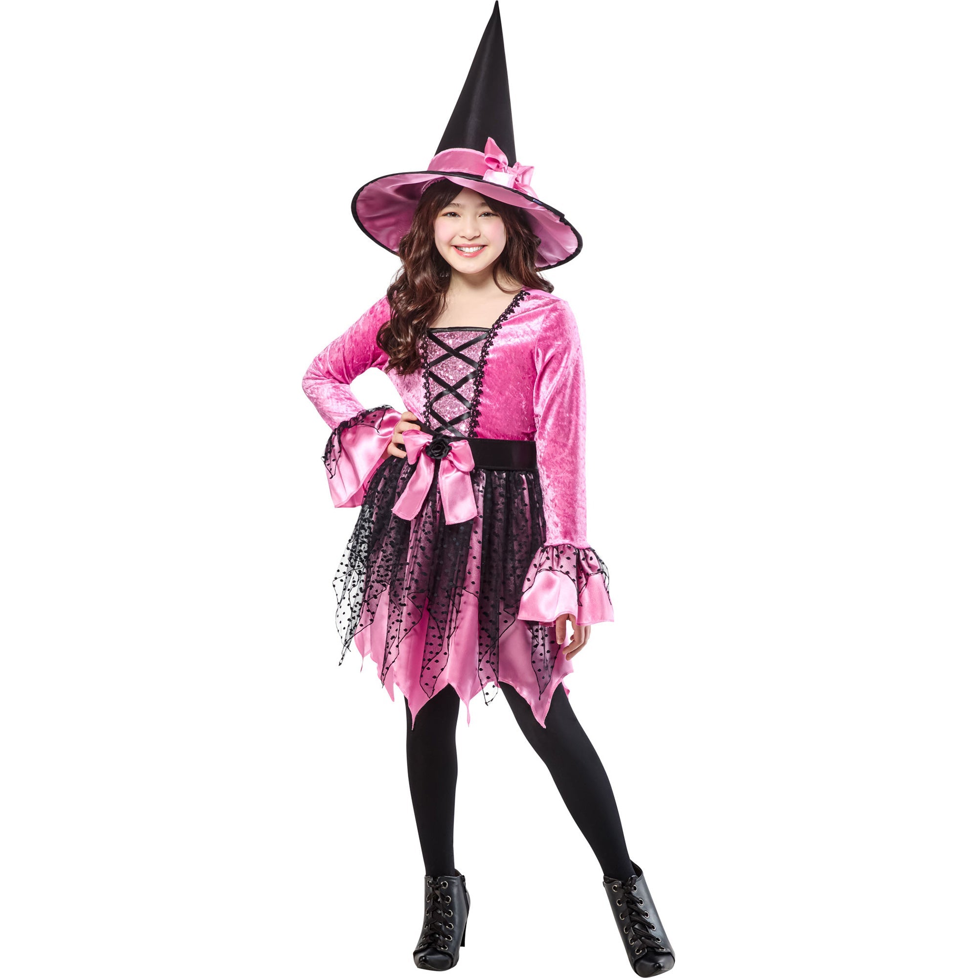 Pink Witch Costume for Girls