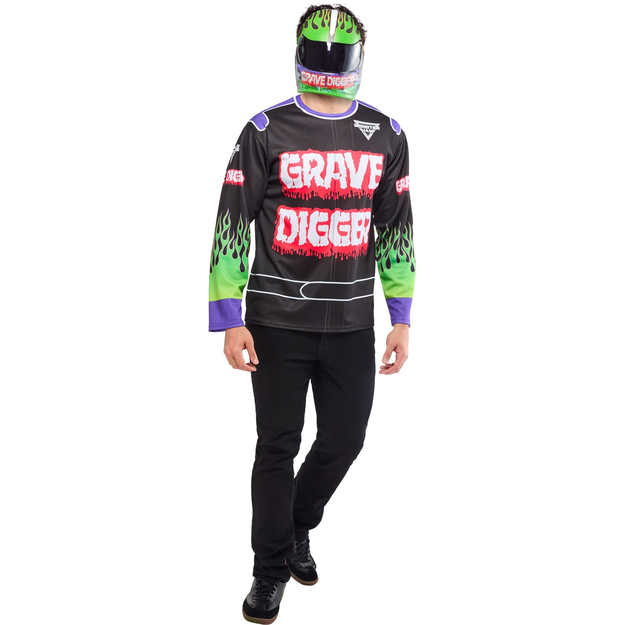 Monster Jam Grave Digger Costume Top for Men