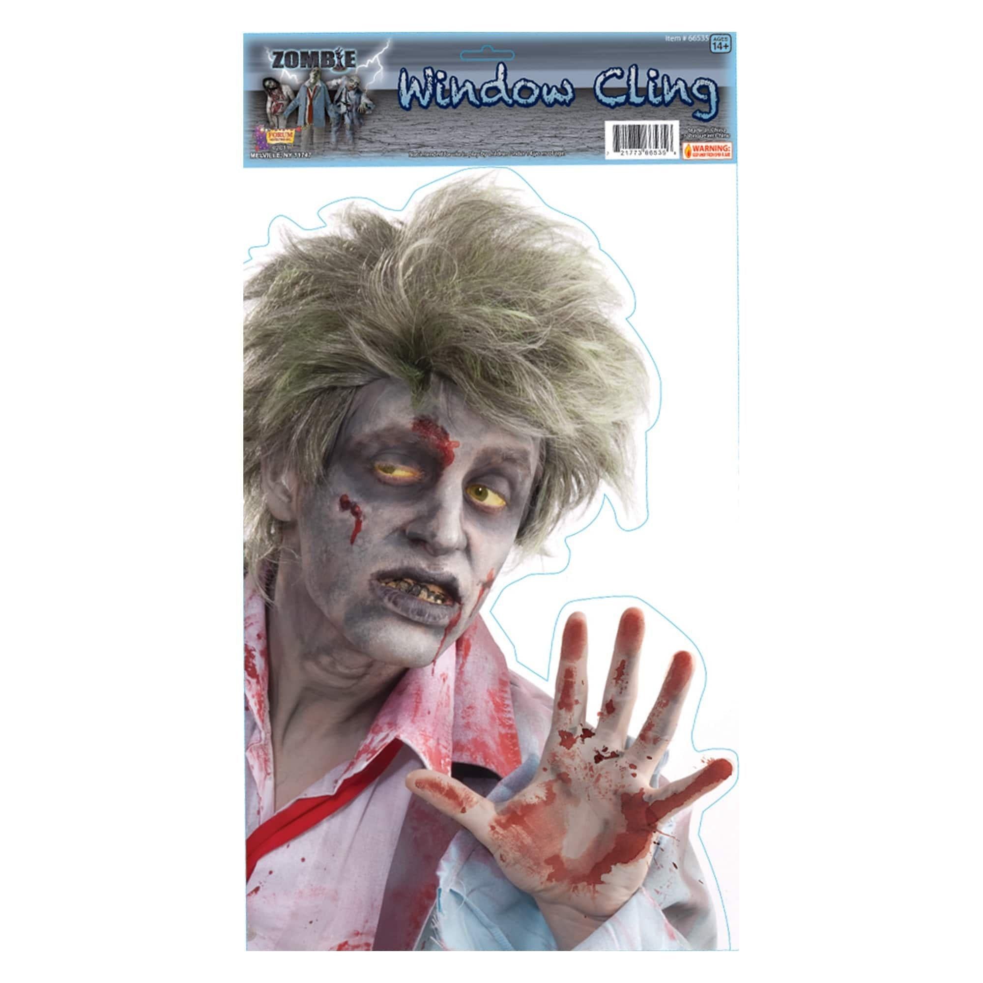 19-inch Peeping Zombie Removable Sticker