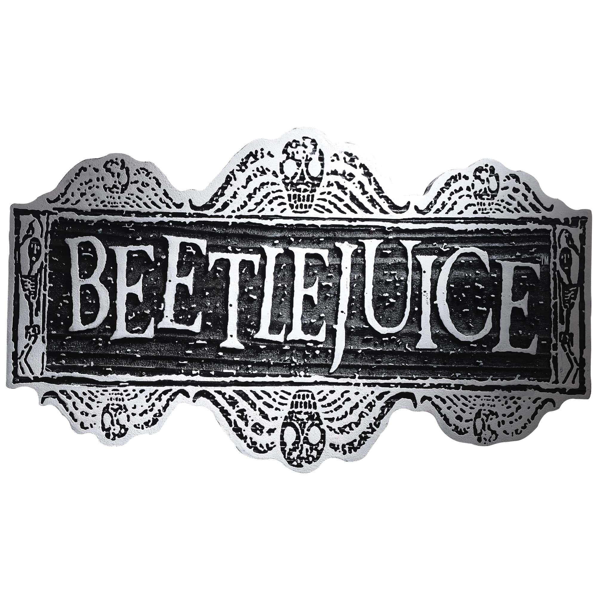 17-inch Beetlejuice Wall Decoration