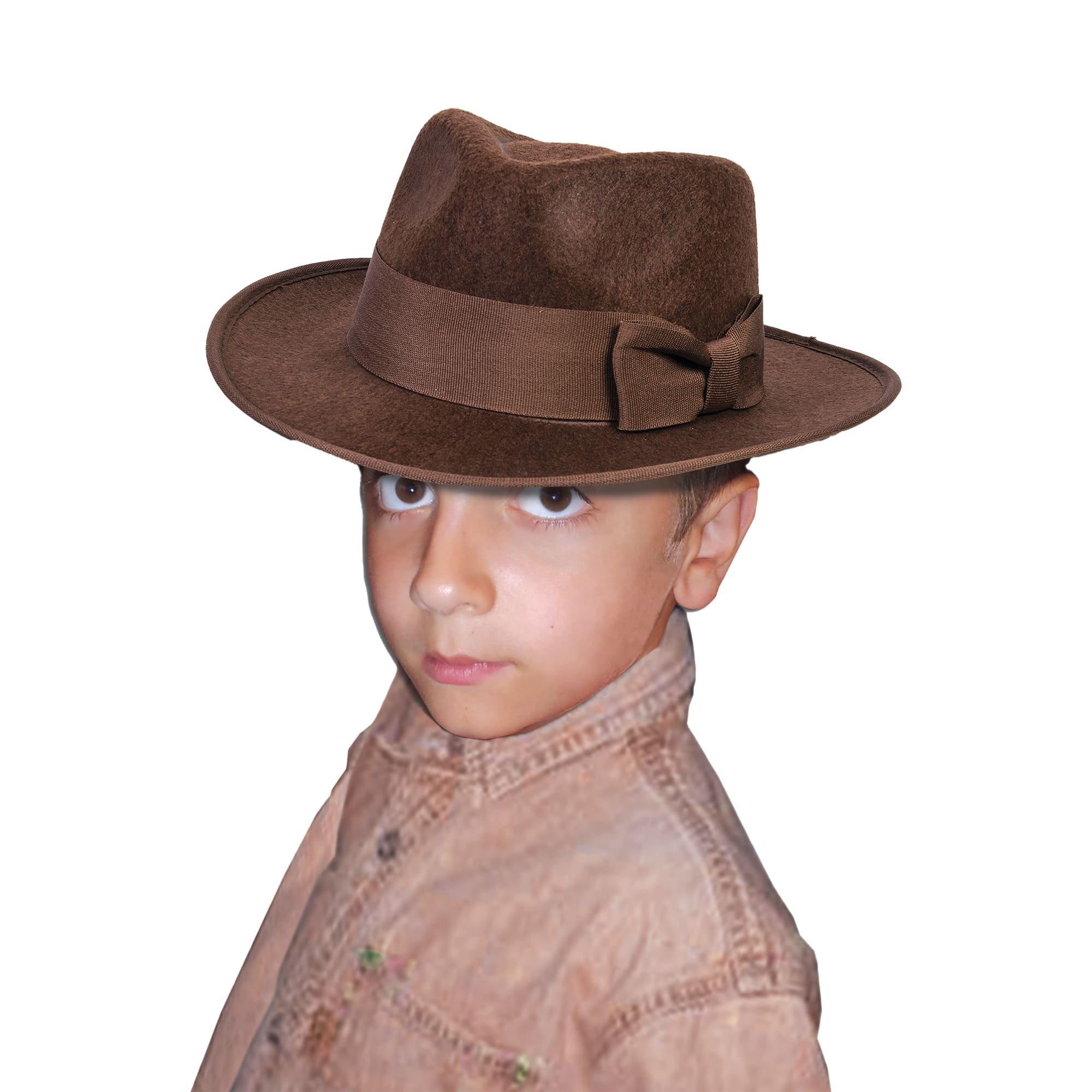 Childs' Brown Adventure Fedora Hat