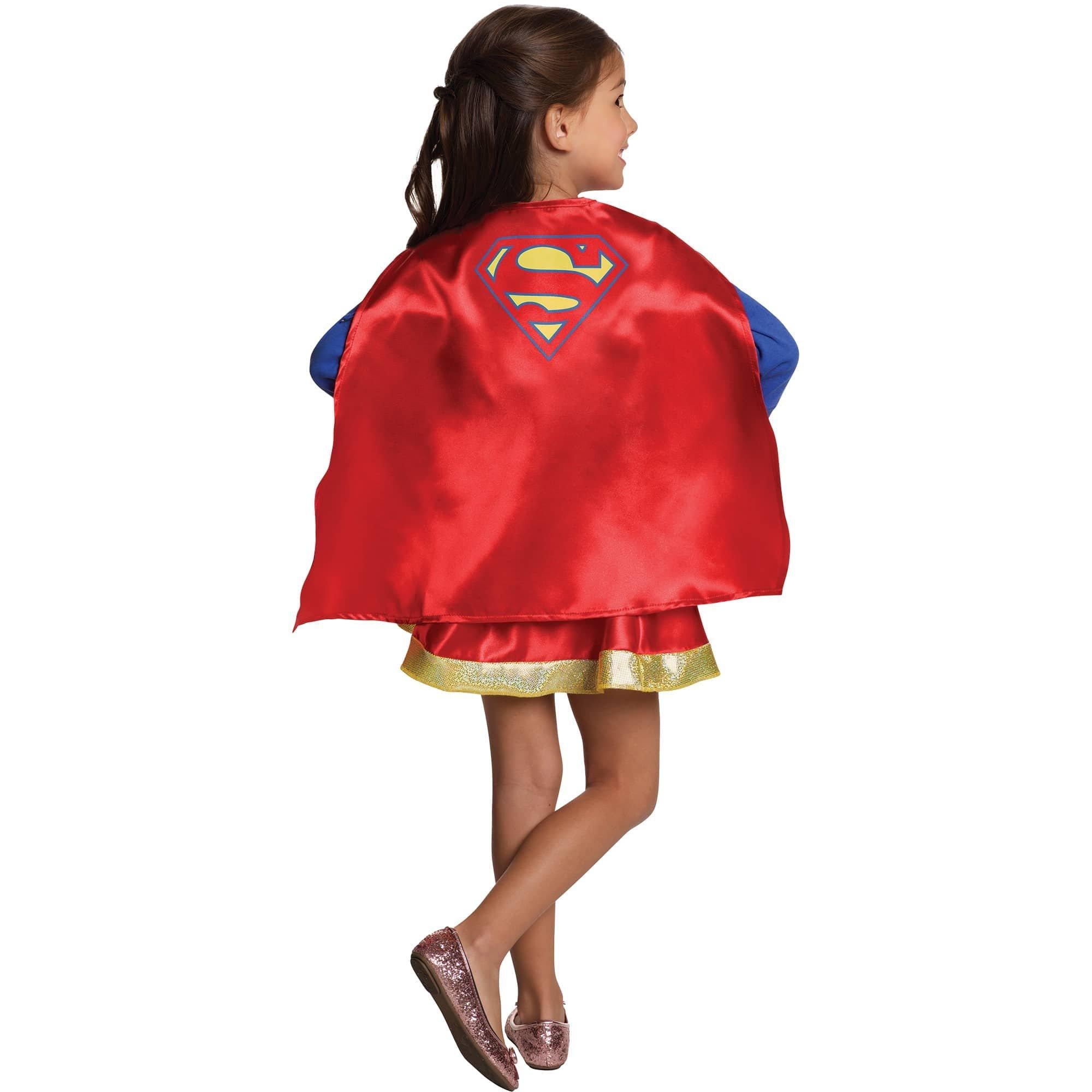 Girls' DC Superhero Supergirl Cape and Skirt