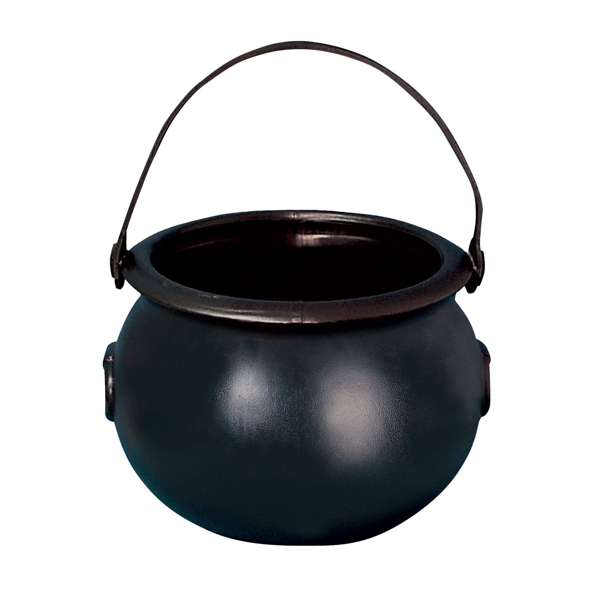 8-inch Black Witch Cauldron Candy Bucket