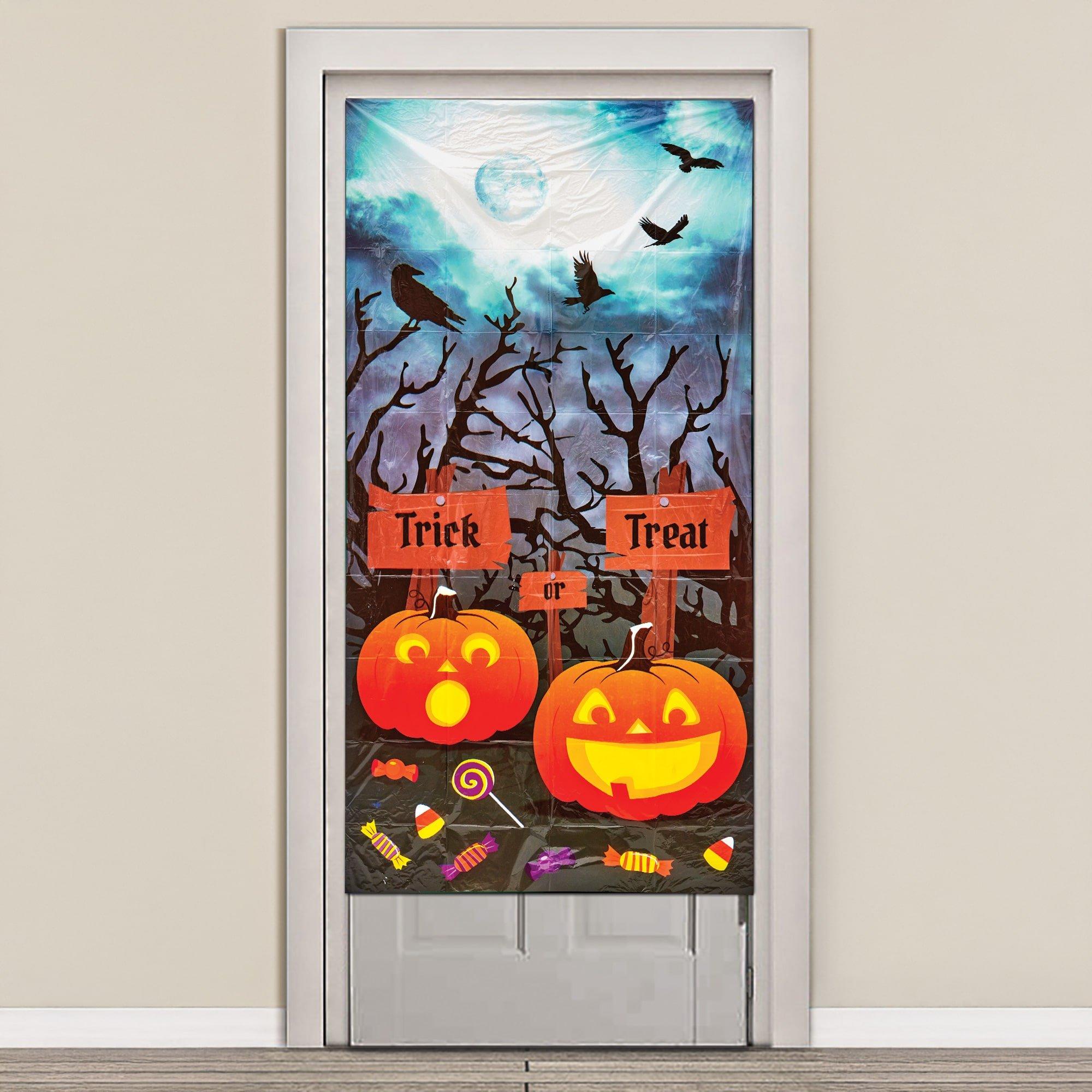 60-inch Trick or Treat Halloween Door Cover Decoration