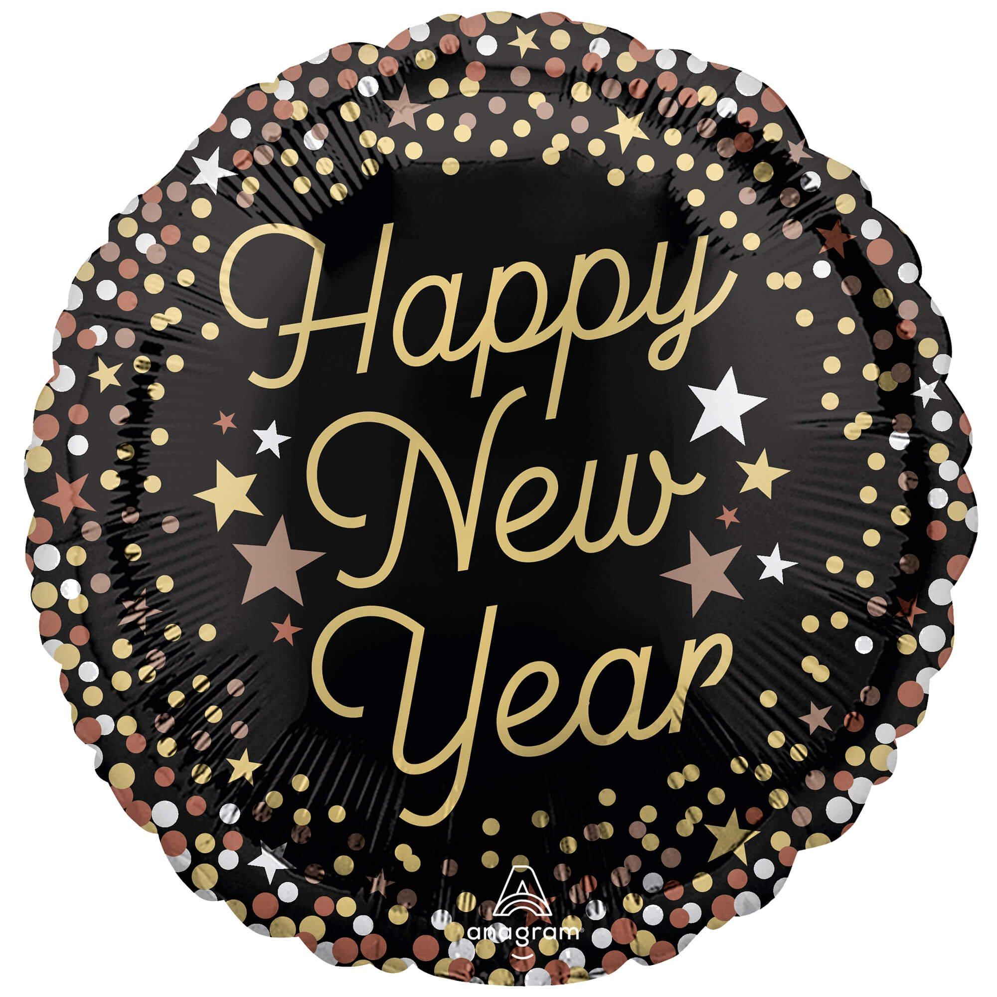 Luxe New Year Foil Balloon, 18in