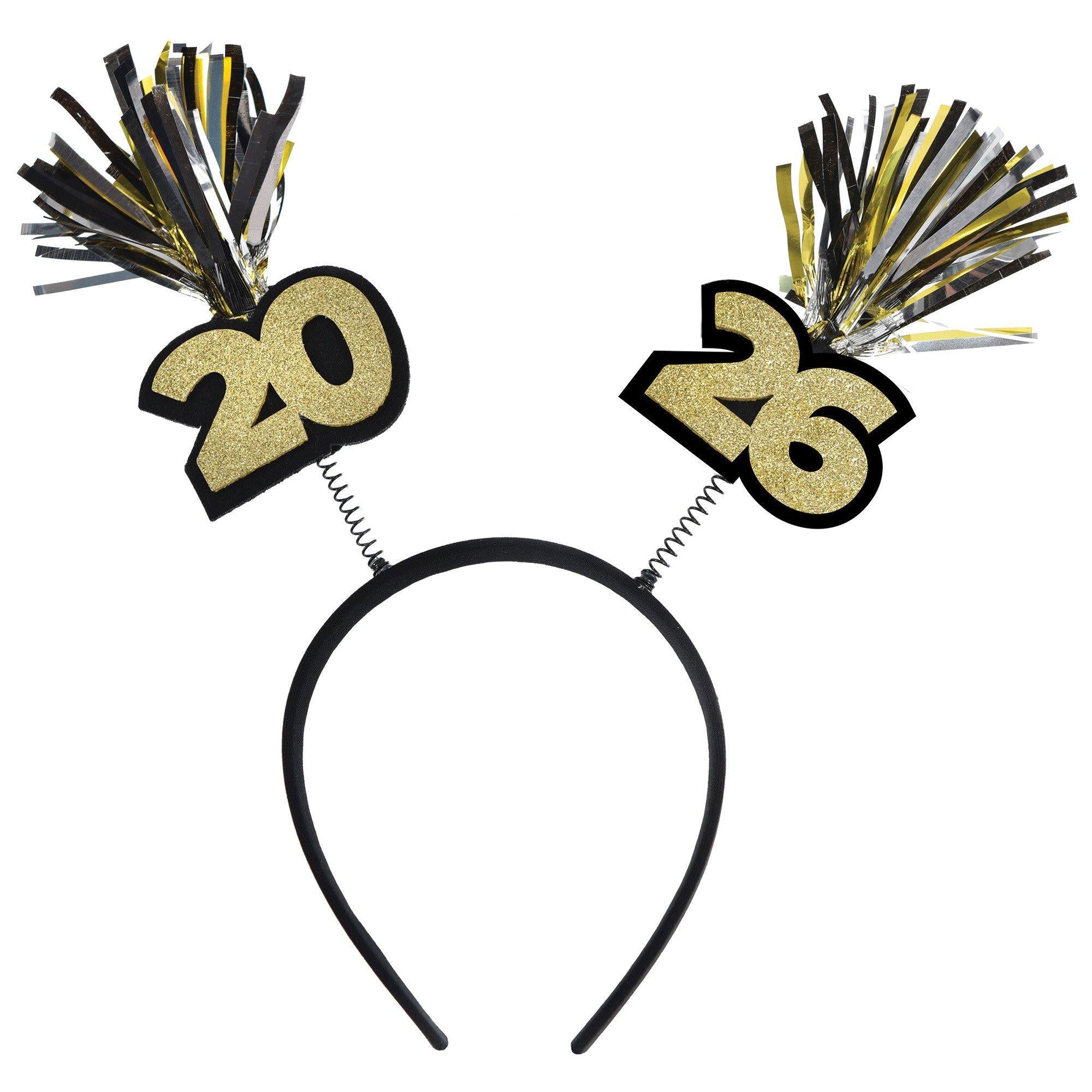 2026 Black, Silver, & Gold NYE Headbopper