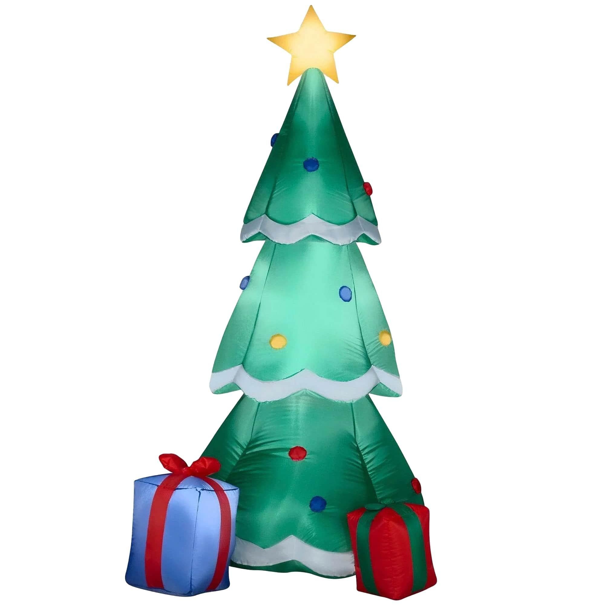 6.5 Foot Tree with Presents Light Up Christmas Inflatable Lawn Decoration
