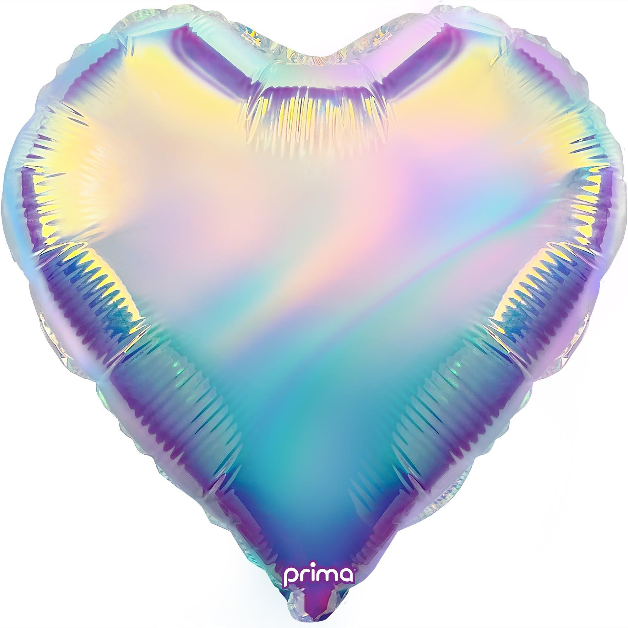 18in Iridescent Heart Foil Balloon
