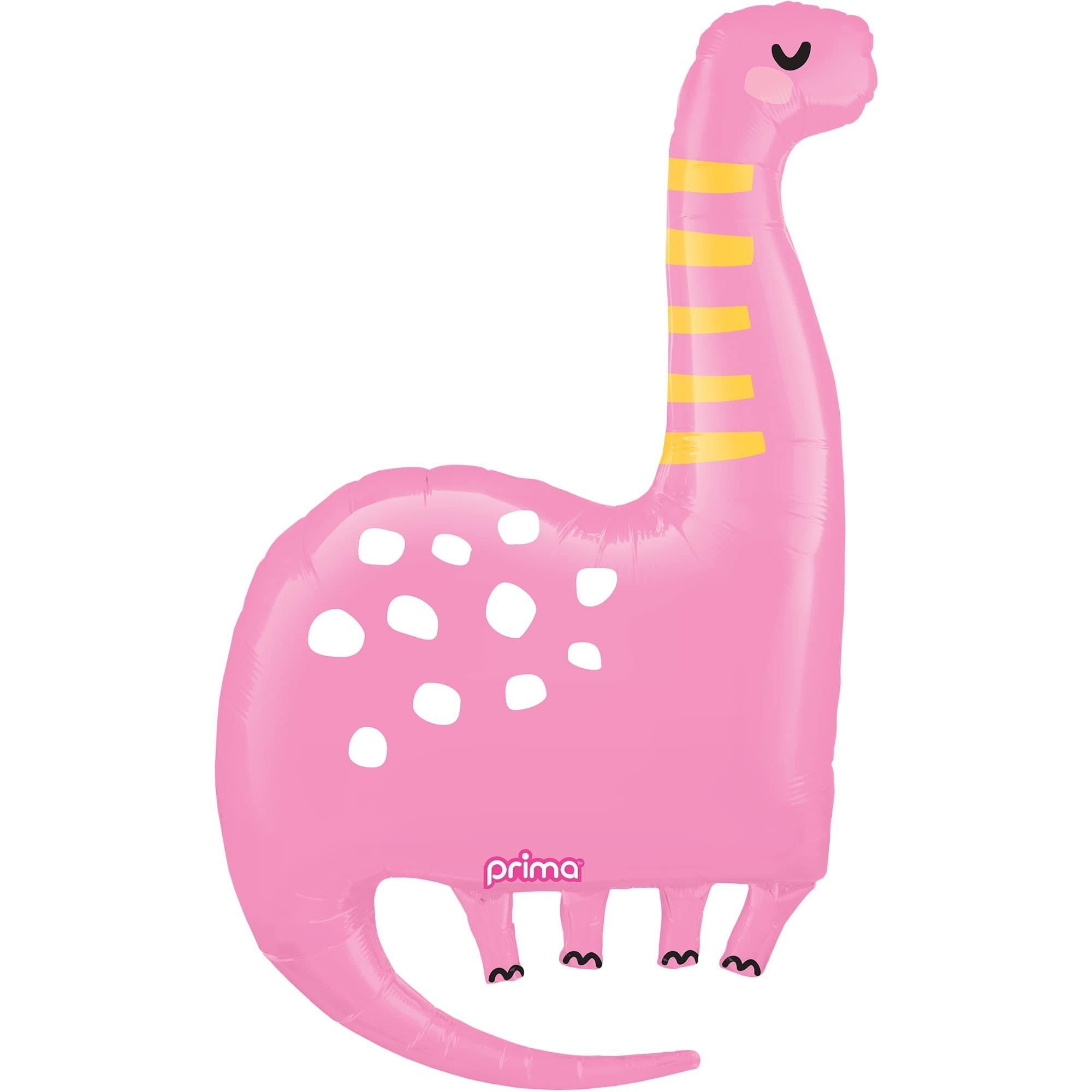 39in Pink Dino Foil Balloon