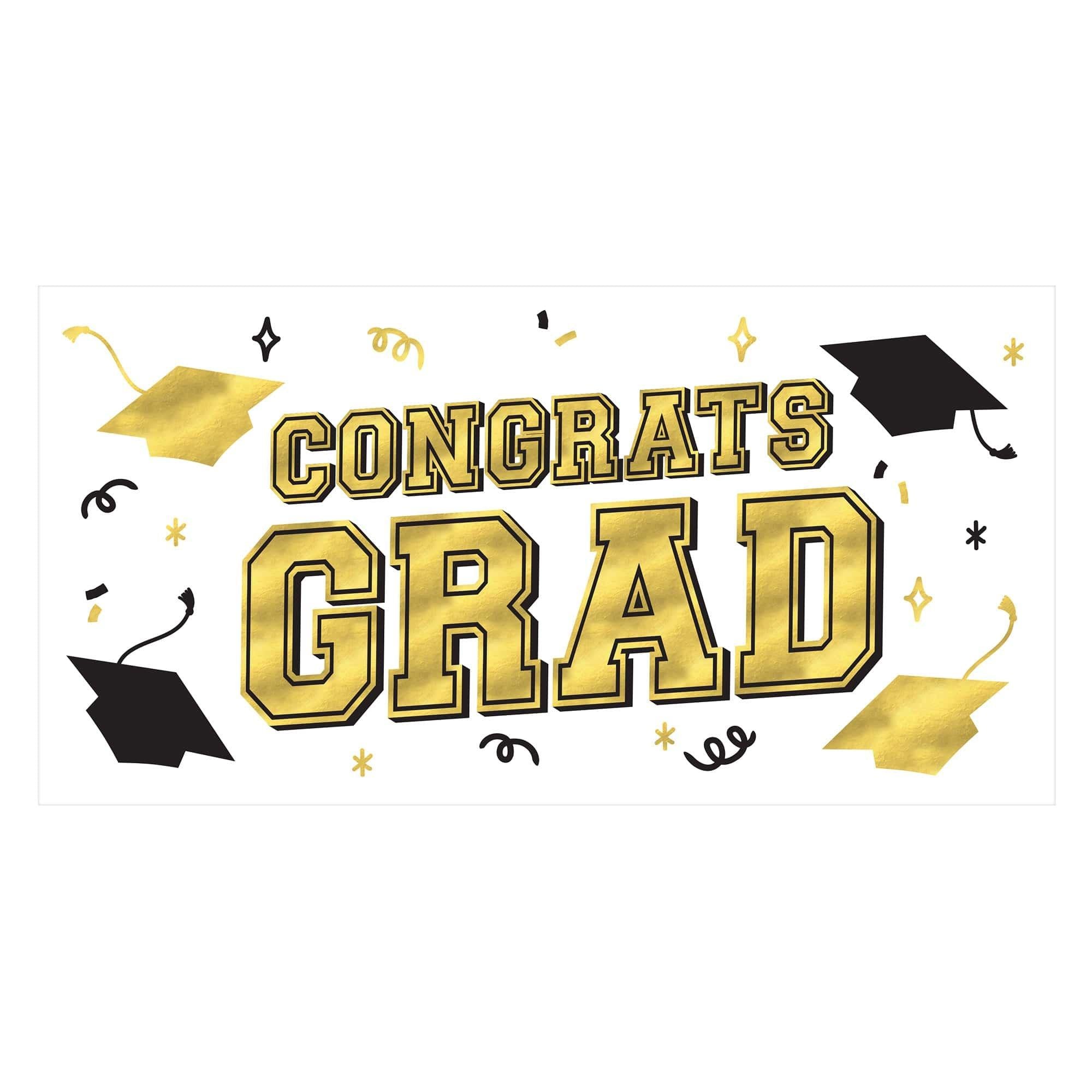 Congrats Grad Banner, 65in