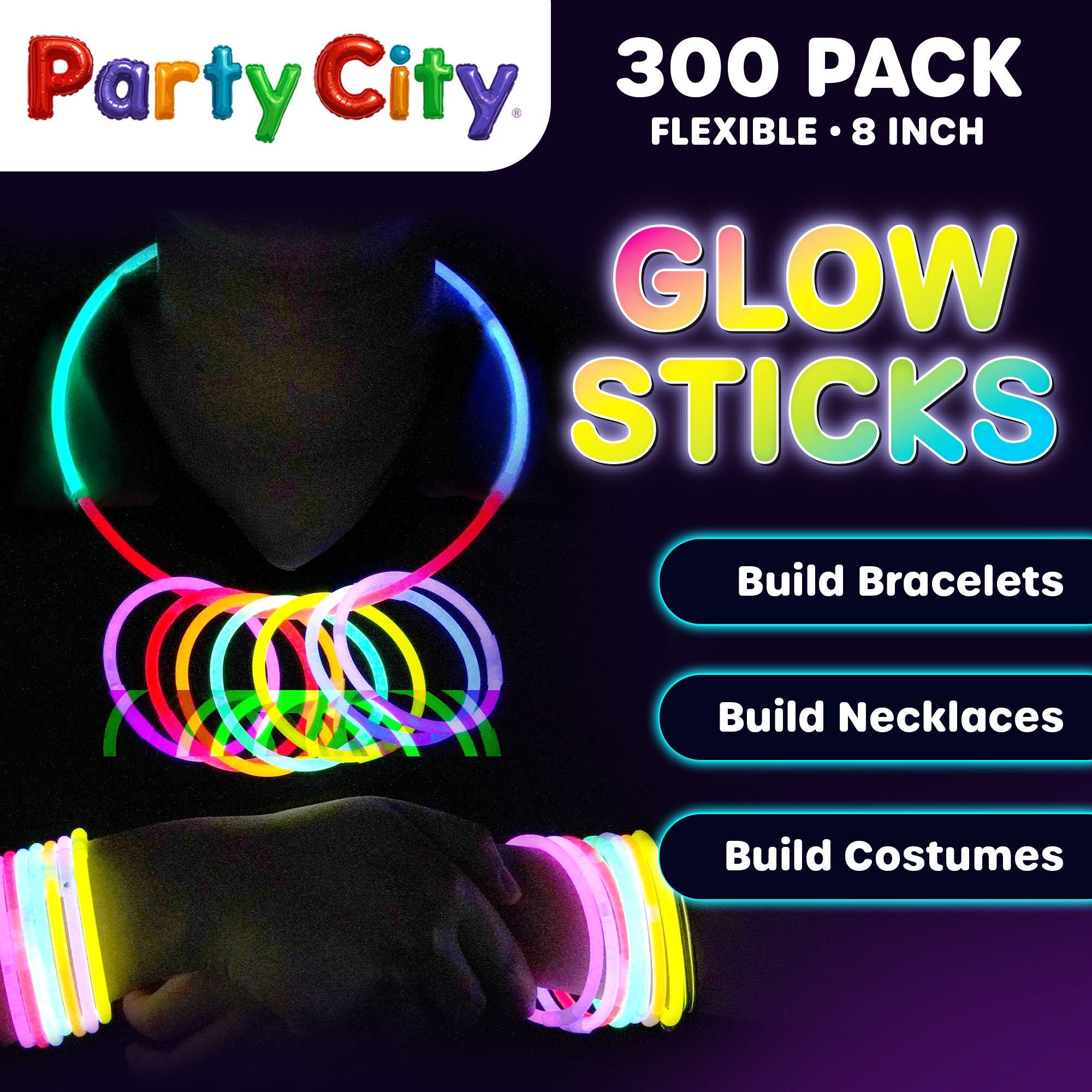 Glow Stick 8 Inch Bendable Party Favor Bulk Party Pack Multicolored 303pk