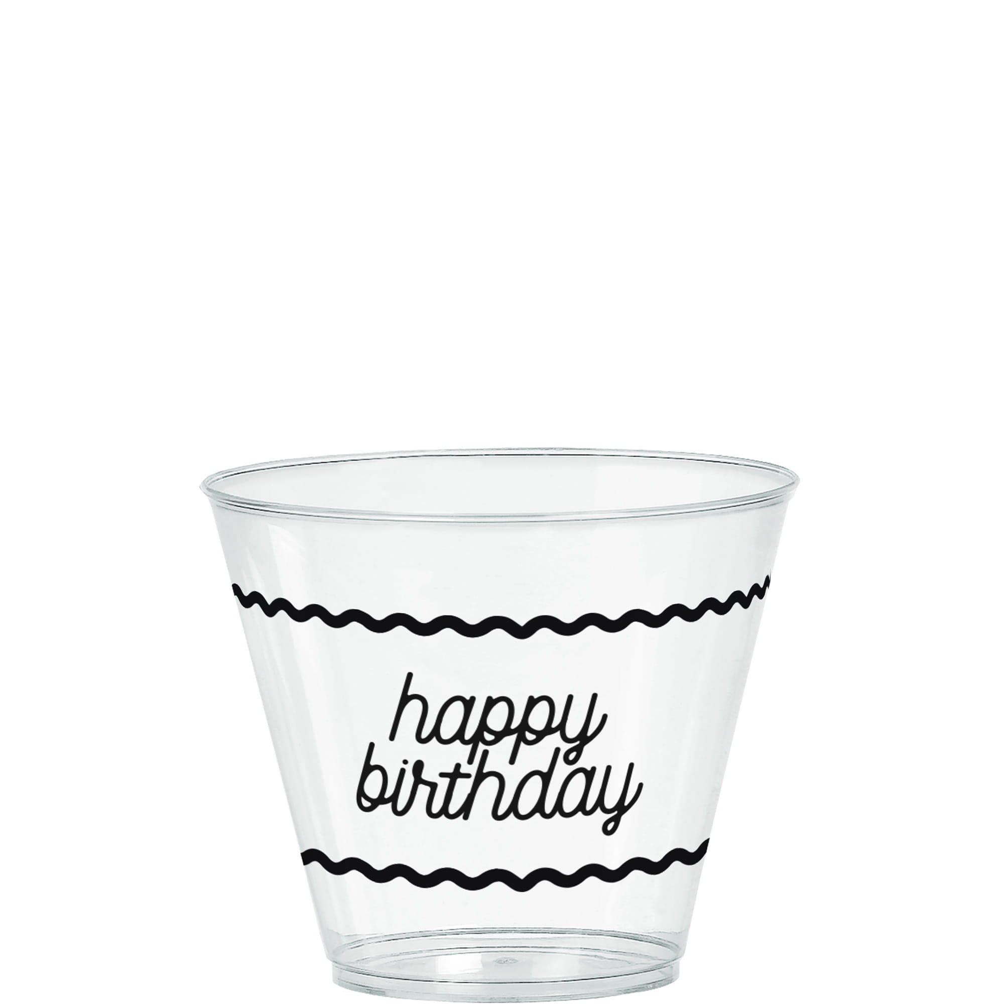 Birthday Chic Plastic Cups, 9oz, 16ct
