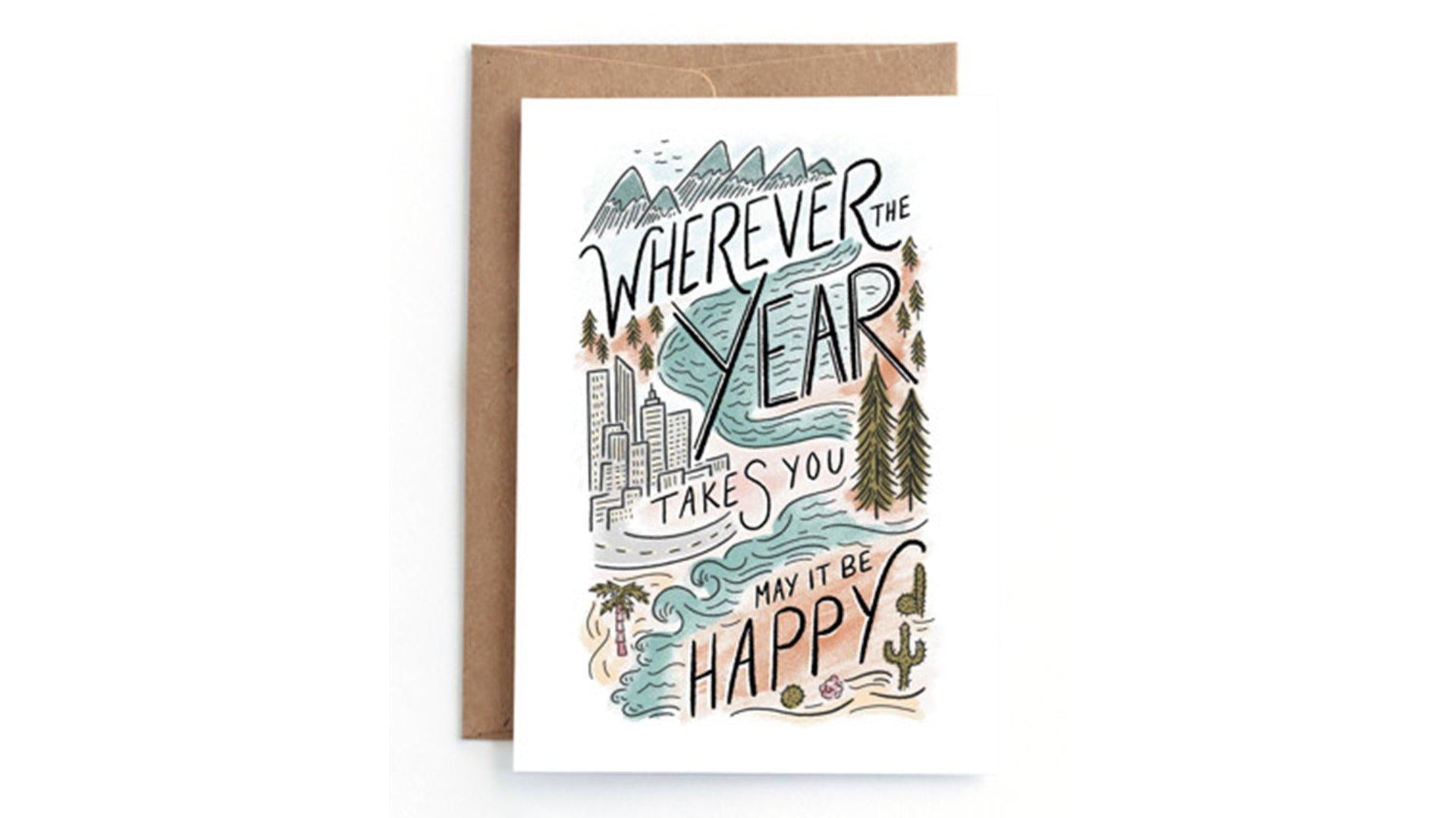 Minted Where The Year Leads Birthday Card