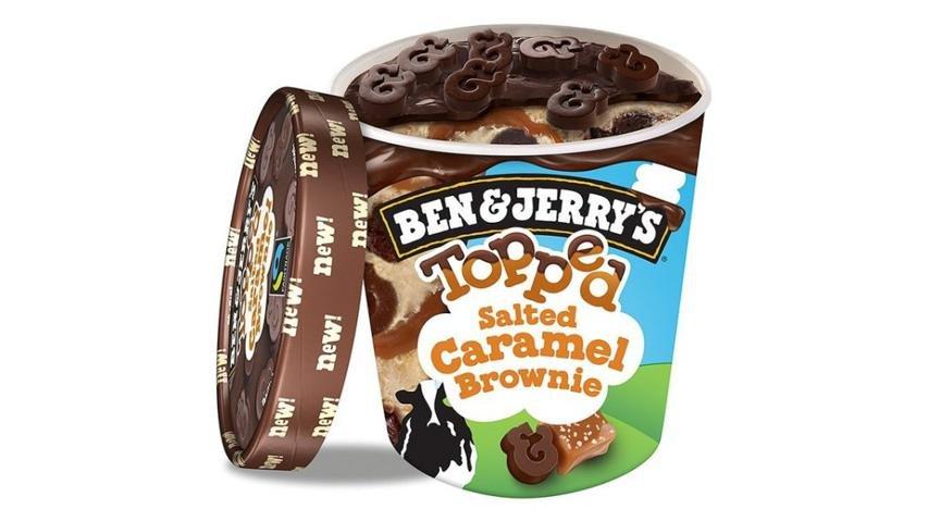 Ben & Jerry's Topped Ice Cream Salted Caramel Brownie (15.2 oz)