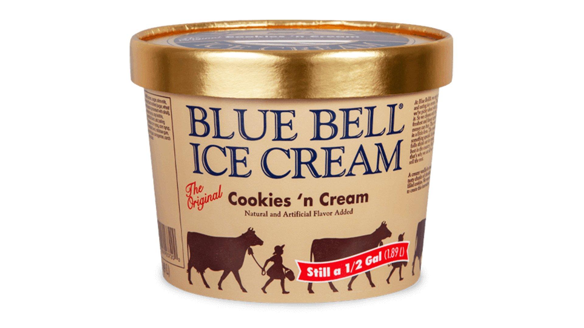 Blue Bell Cookies 'n Cream Ice Cream (1/2 gal)