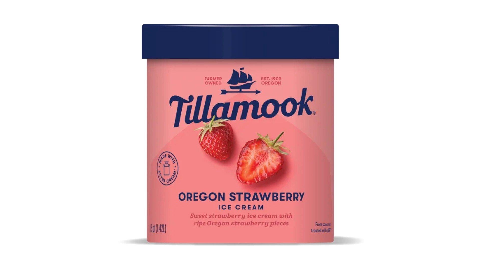 Tillamook Ice Cream Oregon Strawberry (1.5 qt)