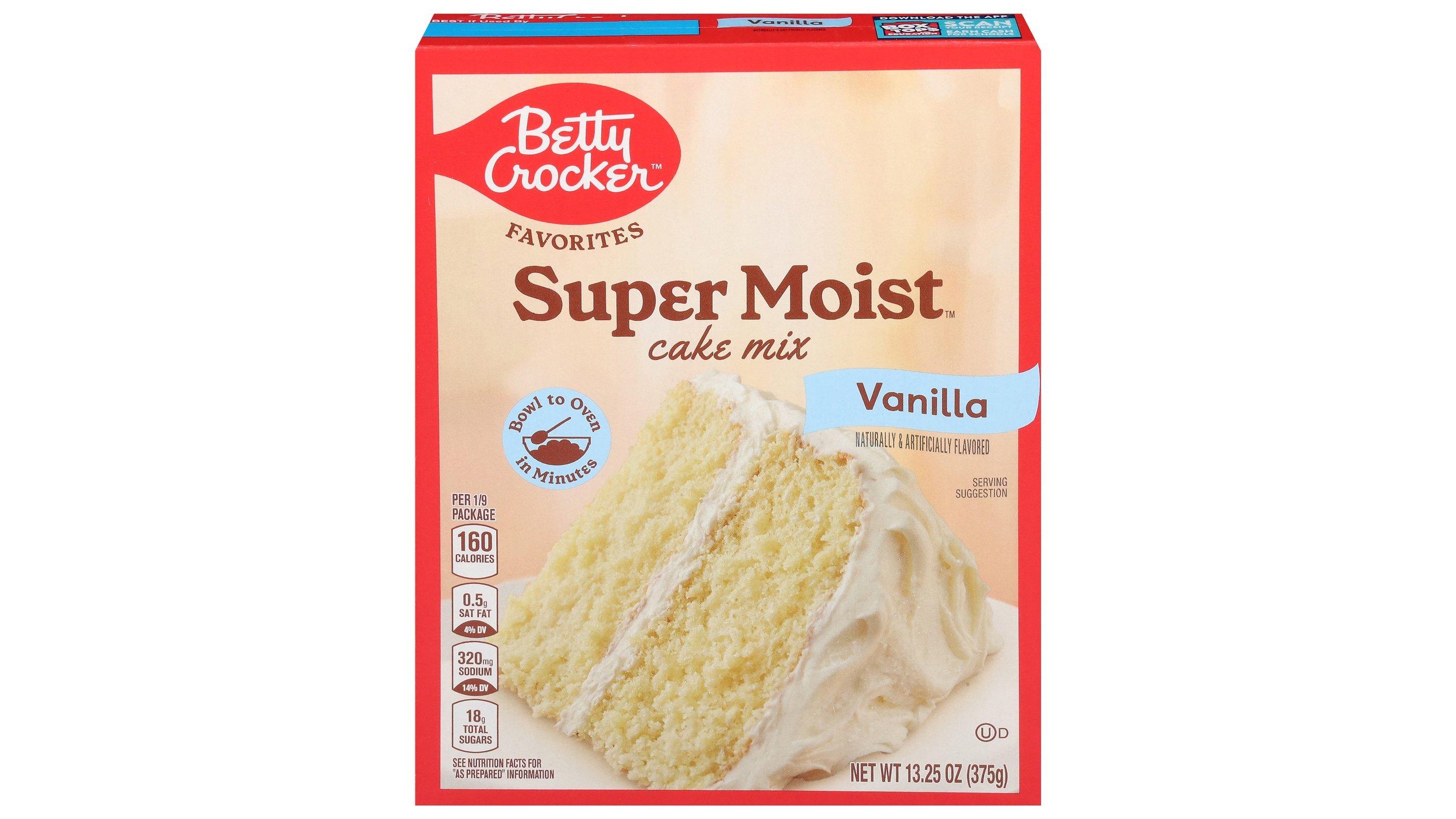Betty Crocker Super Moist Vanilla Cake Mix (13.25 oz)