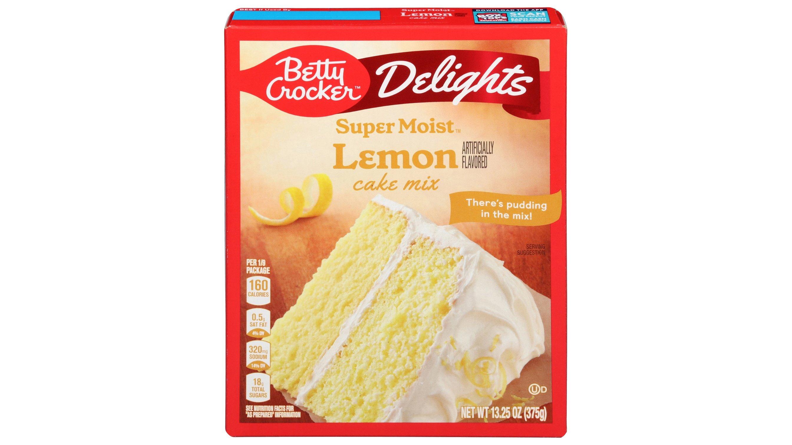 Betty Crocker Delights Super Moist Lemon Cake Mix (13.25 oz)