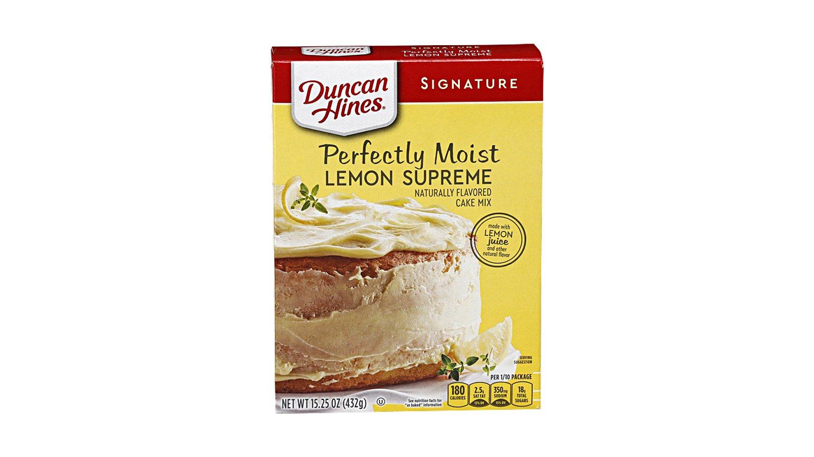 Duncan Hines Signature Perfectly Moist Cake Mix Lemon Supreme (15.25 oz)