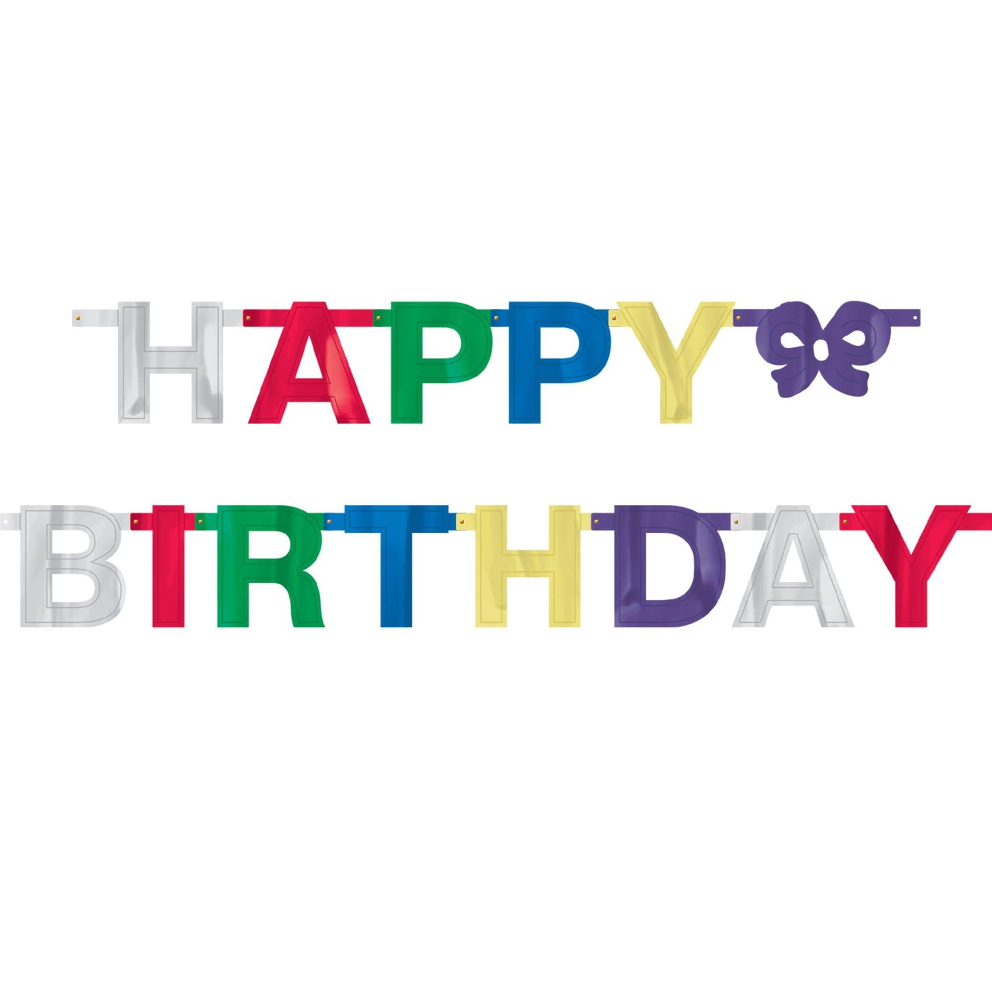 Classic Happy Birthday Banner