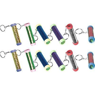 Kaleidoscope Key Chains 12ct ?C Colorful Party Favor Keychains