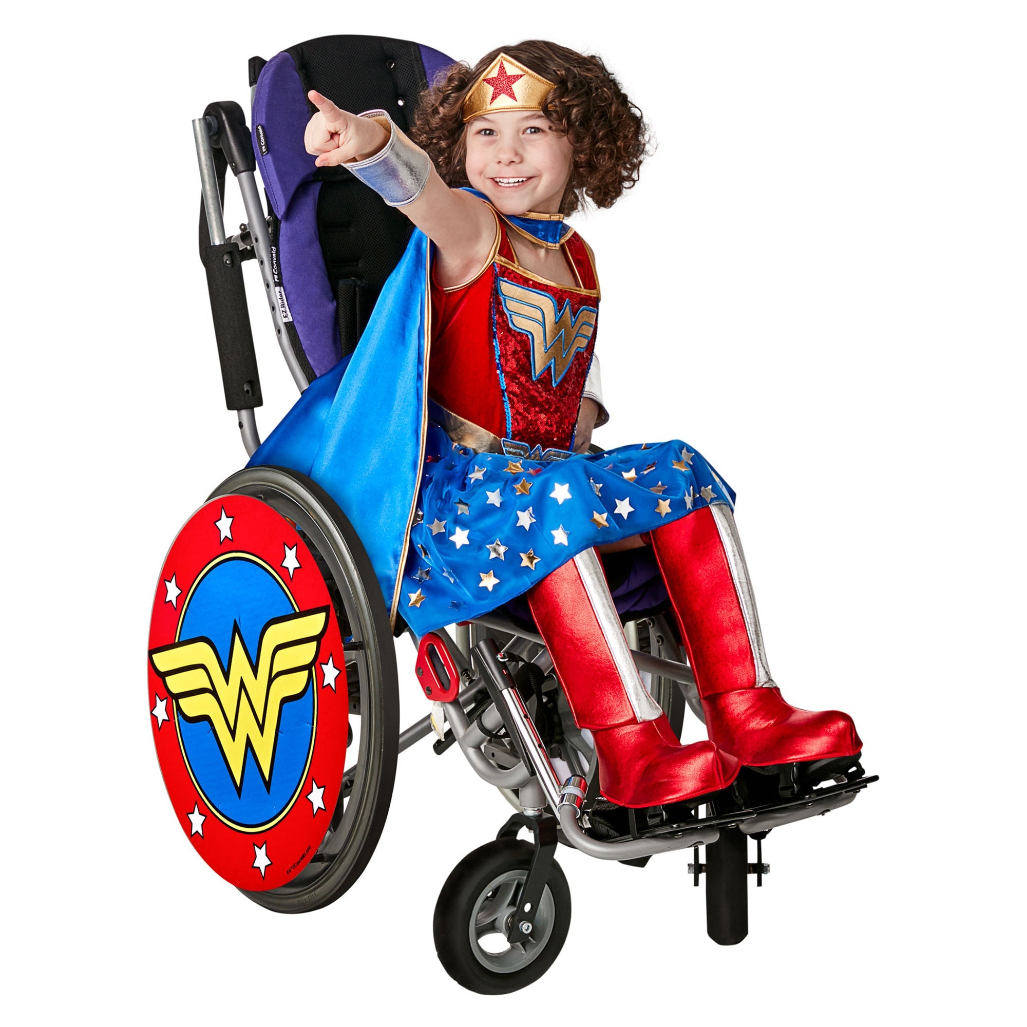 Wonder Woman Superhero Wheelchair Wheel Covers