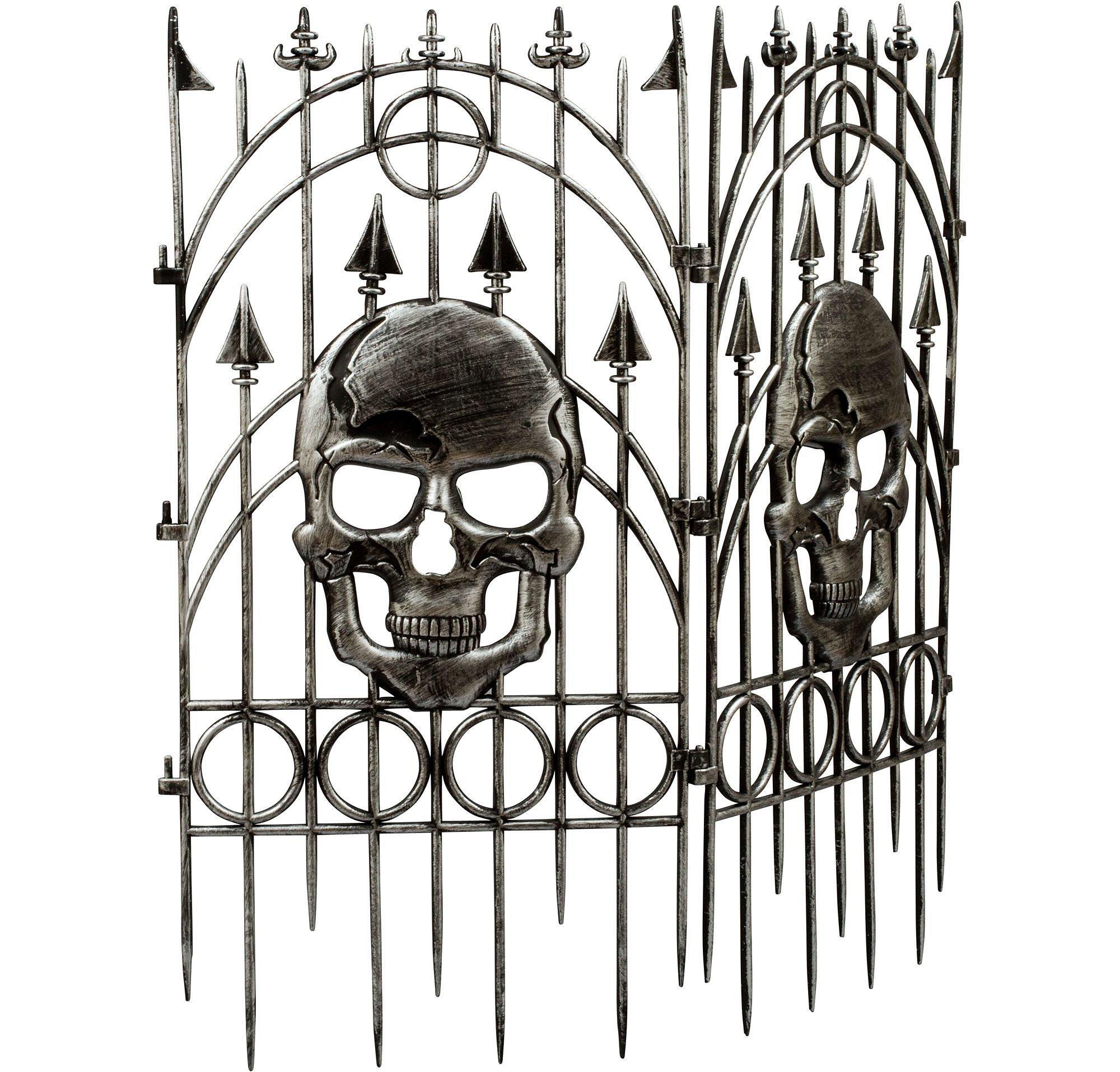 Silver Skull Fence