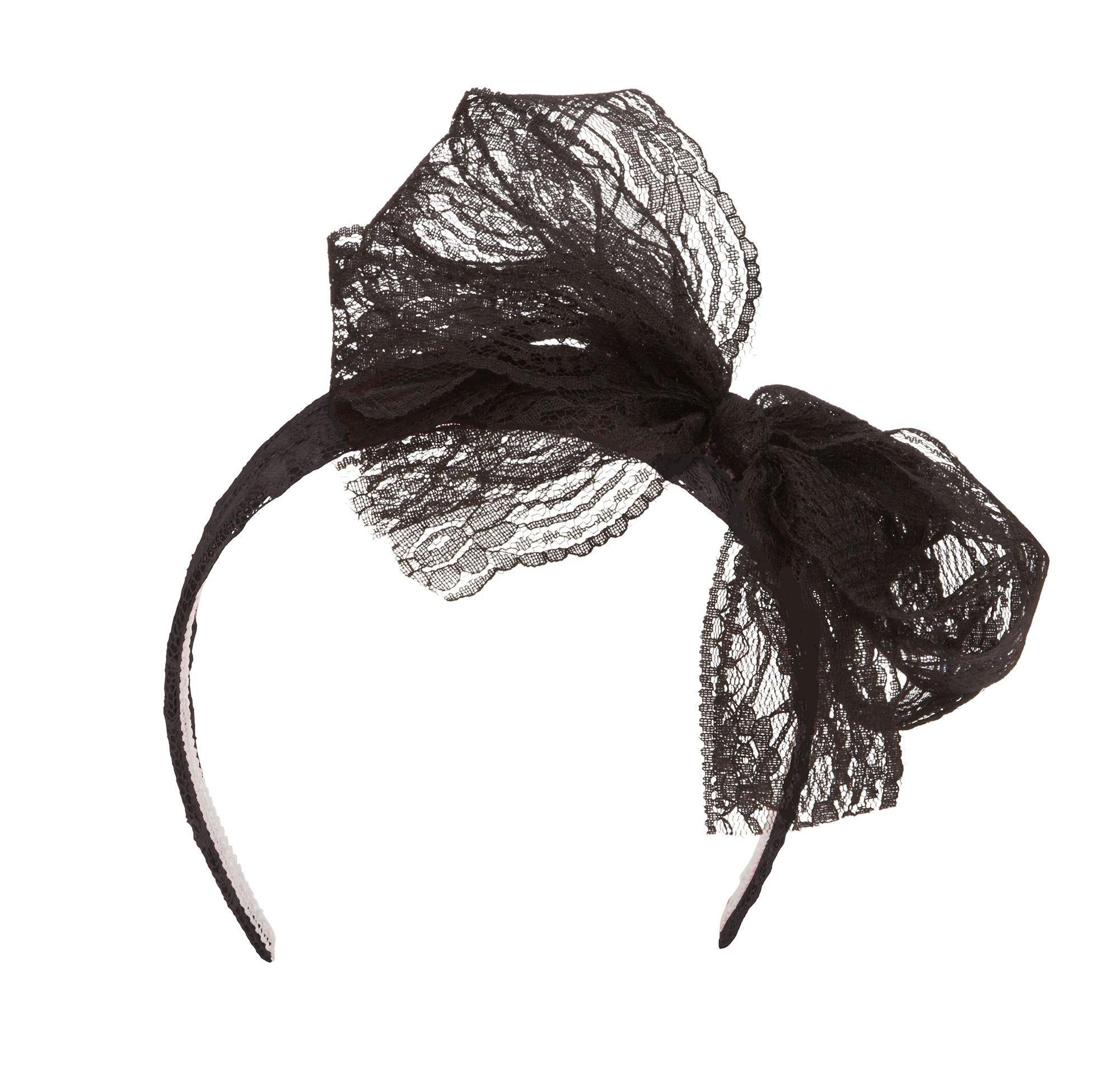 80s Black Headband