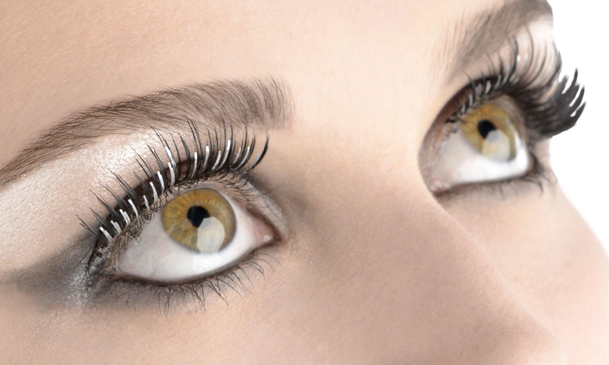Silver Foil False Eyelashes