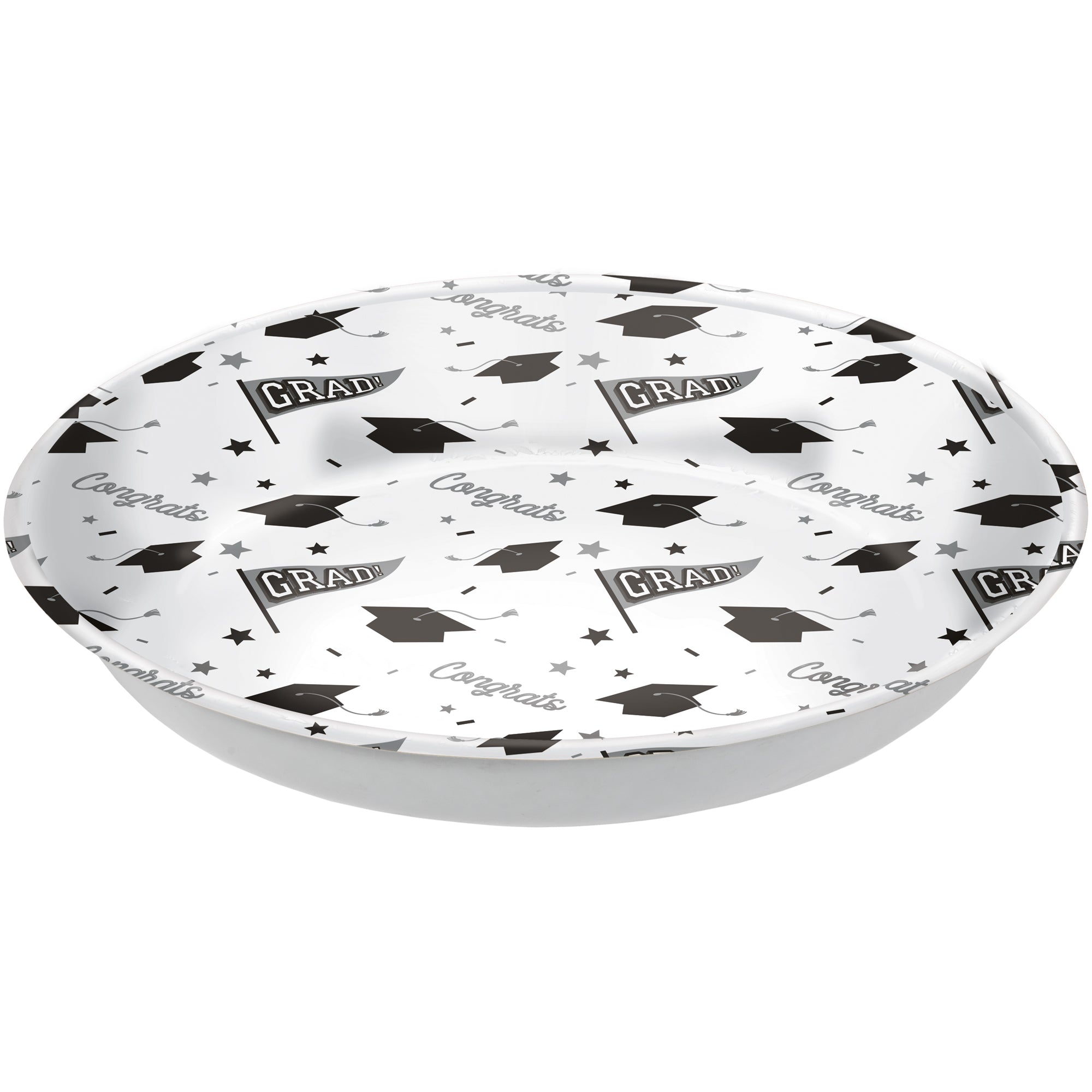 White Graduation Serving Bowl