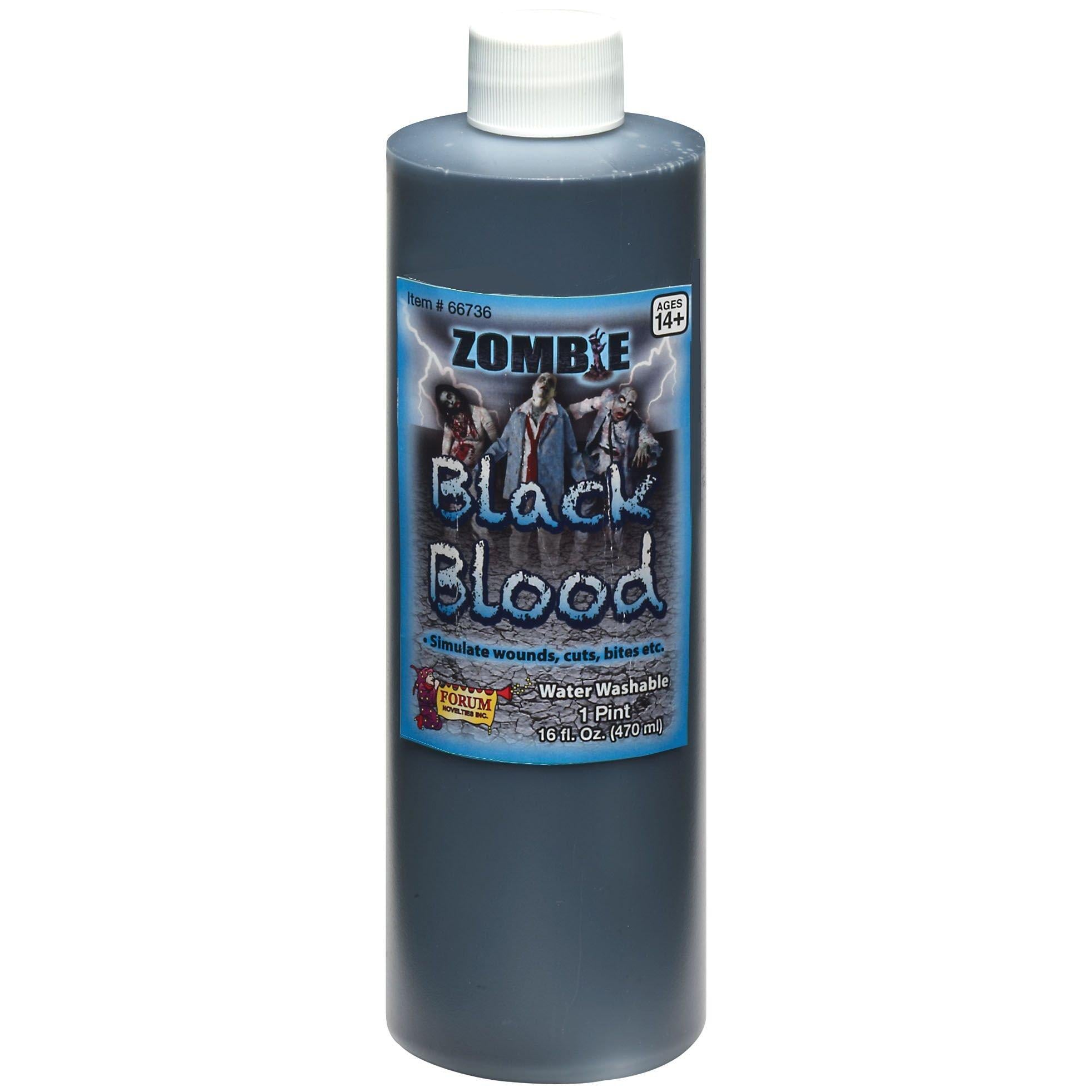 Black Zombie Blood Special Effects Makeup - 16oz