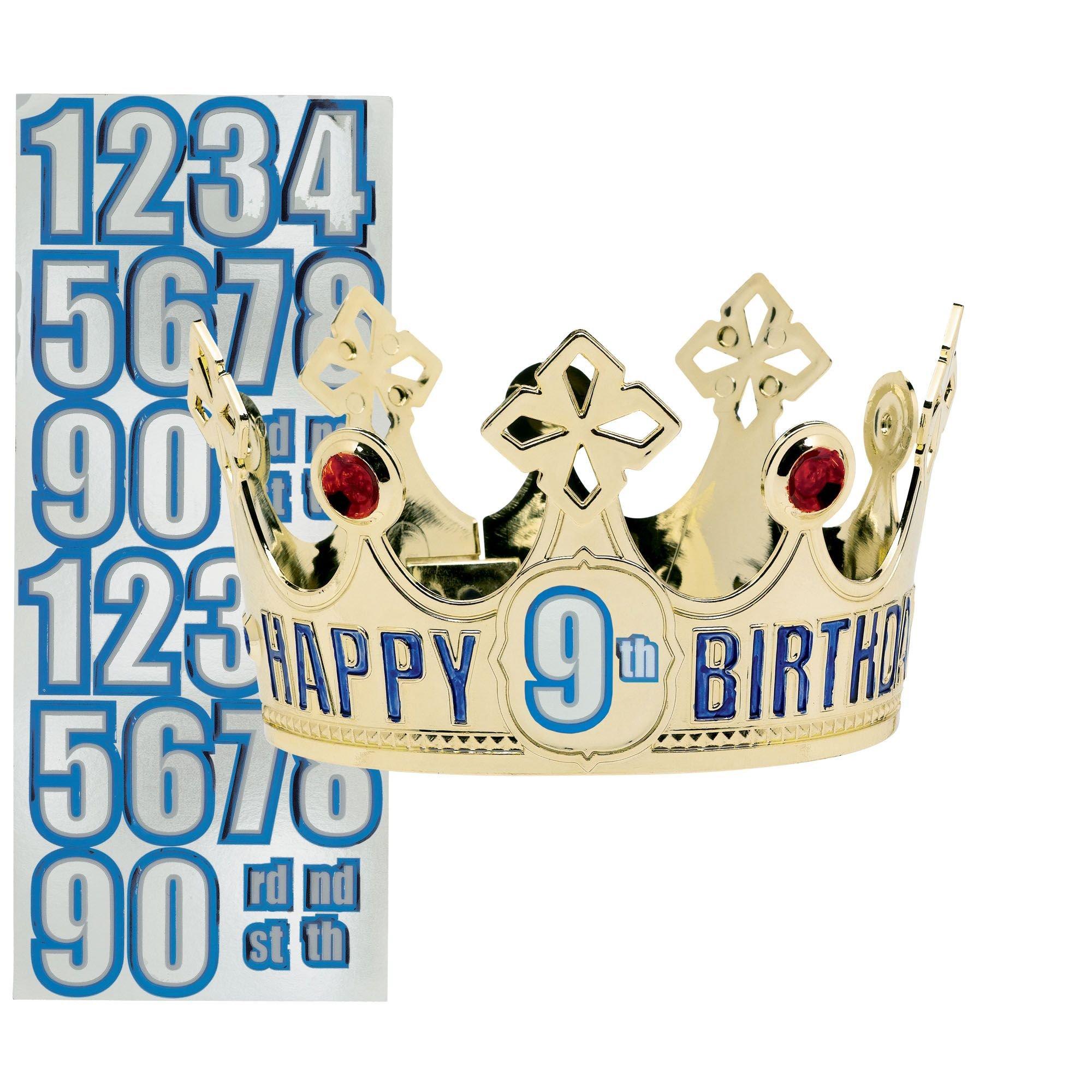 Child Personalized Gold Happy Birthday Crown Kit