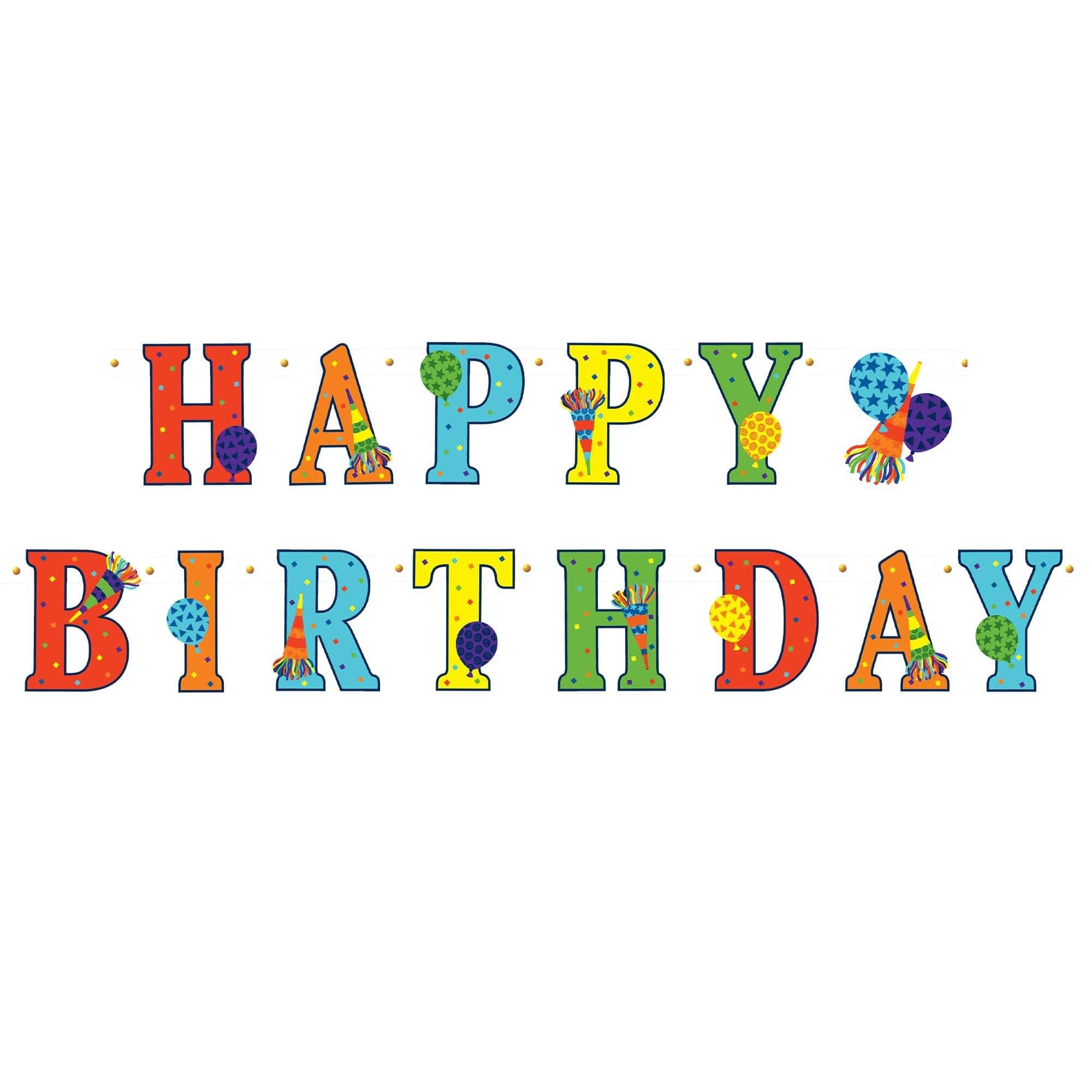 Happy Birthday Party Banner