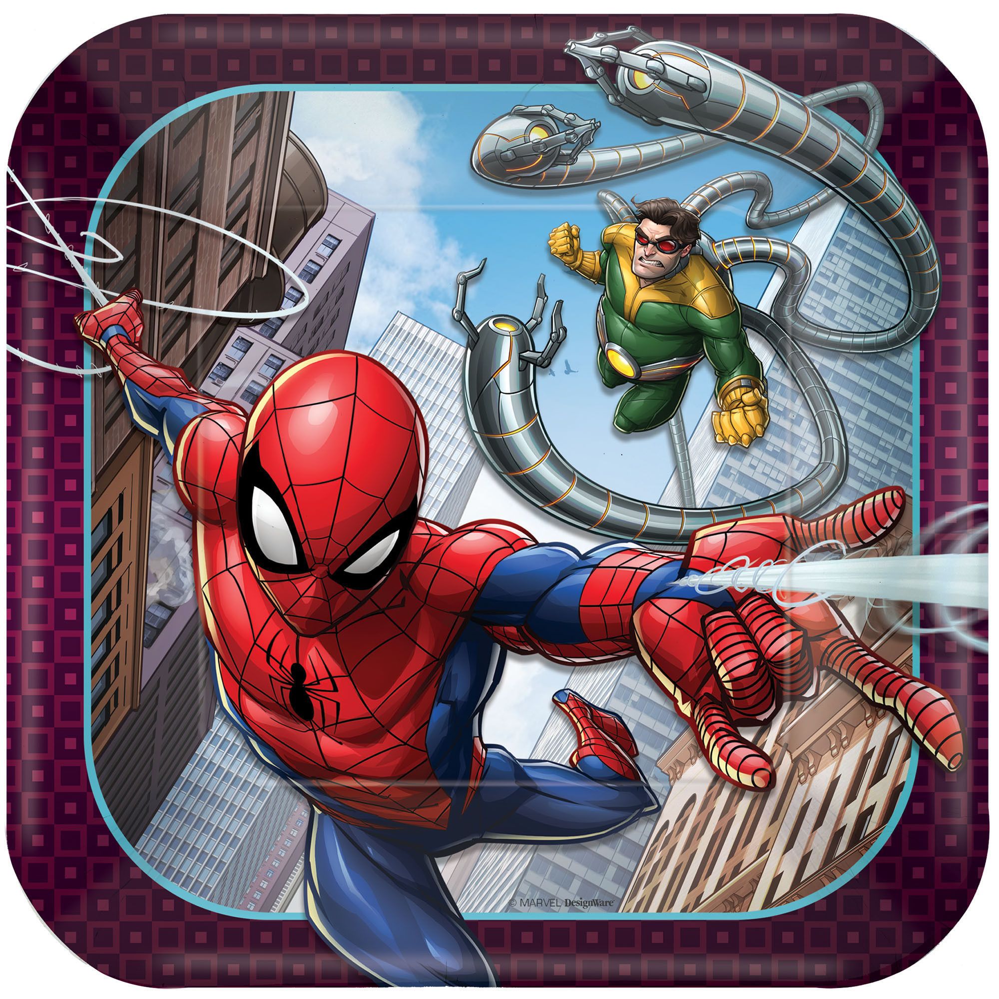 Spider-Man Webbed Wonder Dessert Plates 8ct