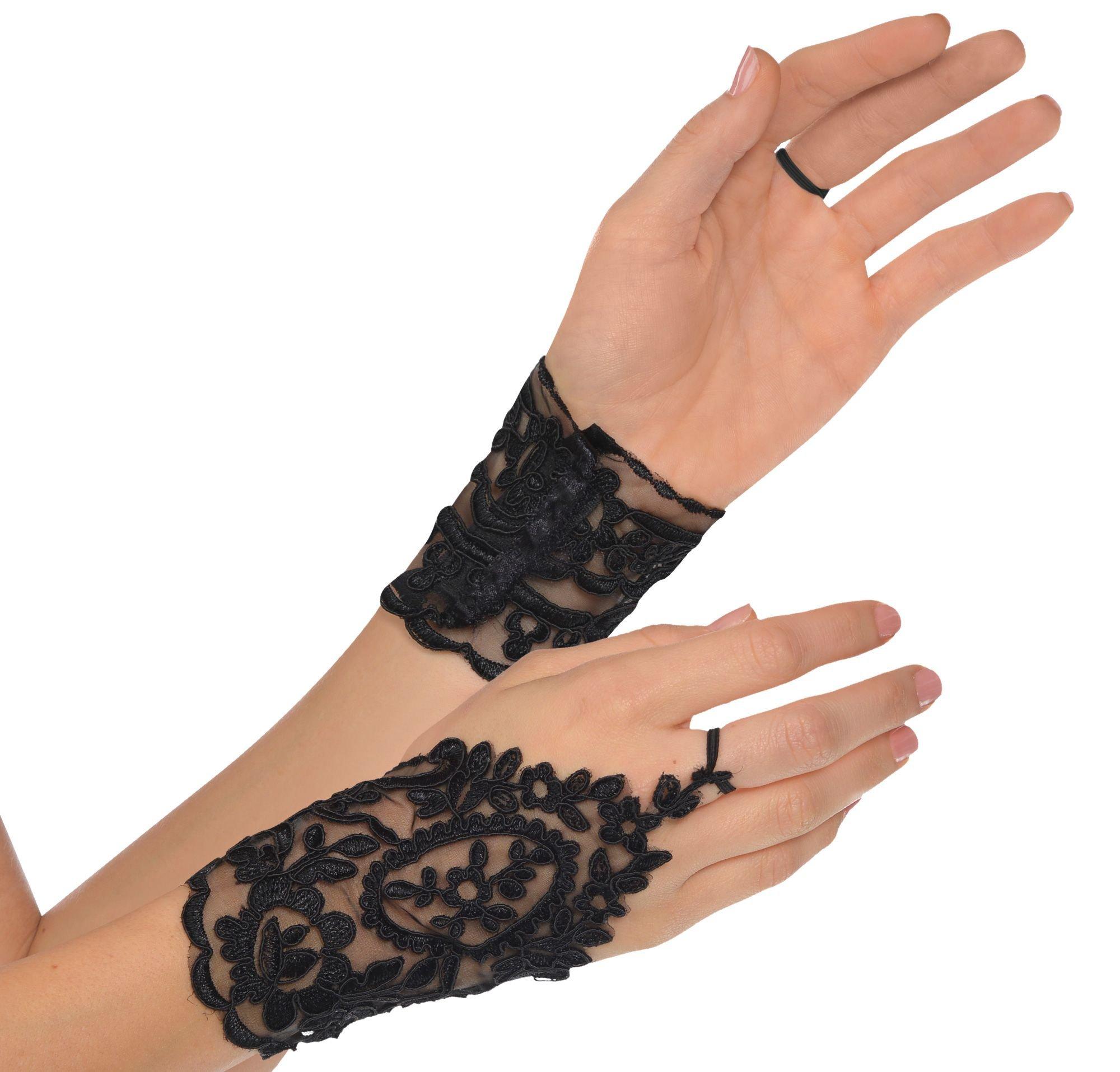 Black Lace Glovelettes