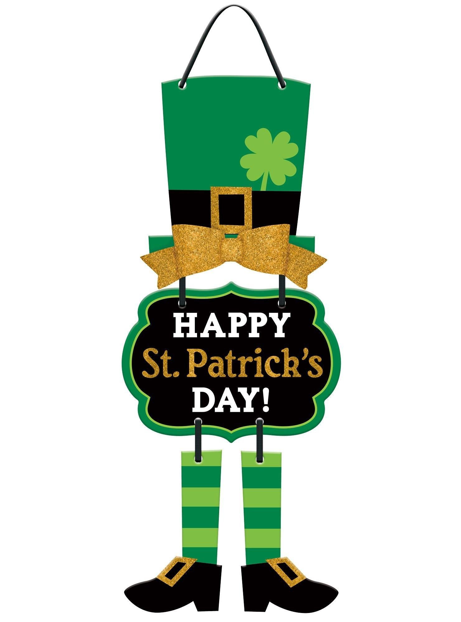 Leprechaun St. Patrick's Day Stacked Sign