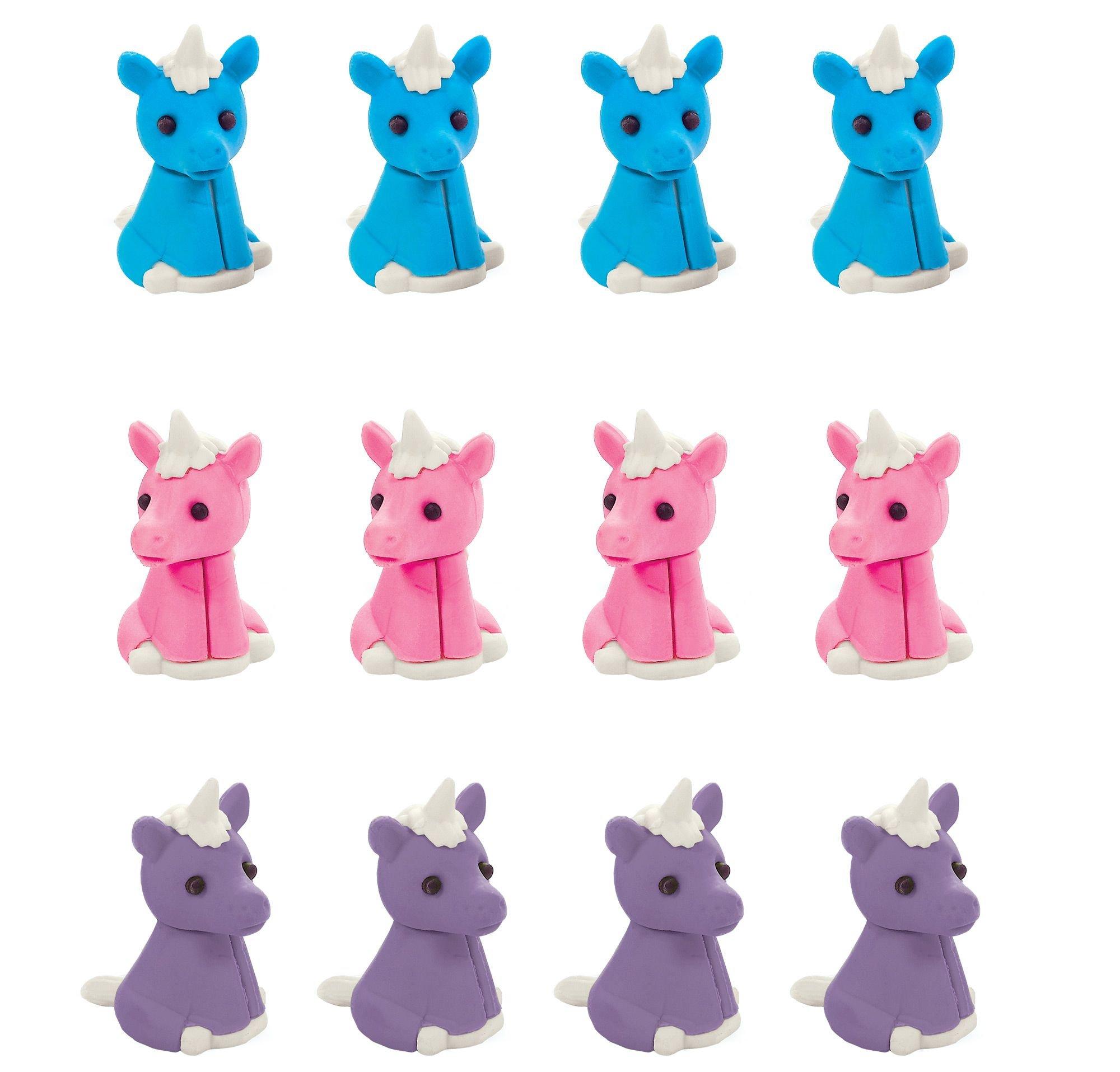 Magical Unicorn Erasers ?C 12ct Party Favor Set