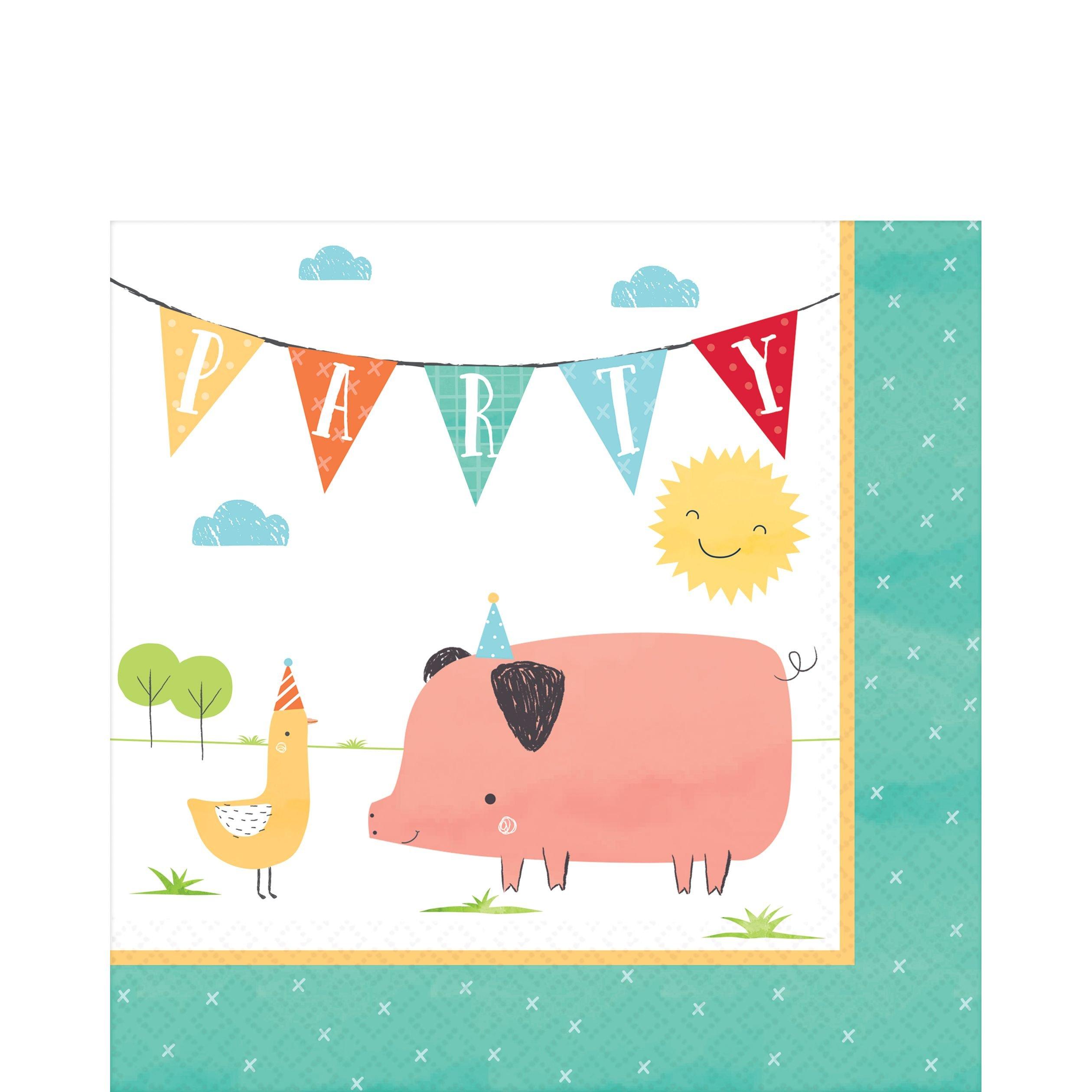 Friendly Farm Lunch Napkins 36ct