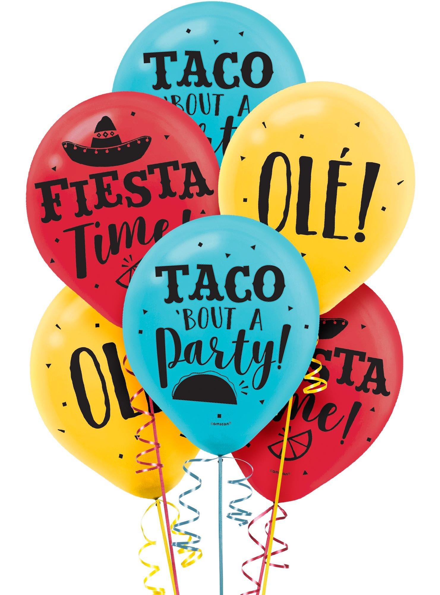 15ct, Fiesta Time Balloons