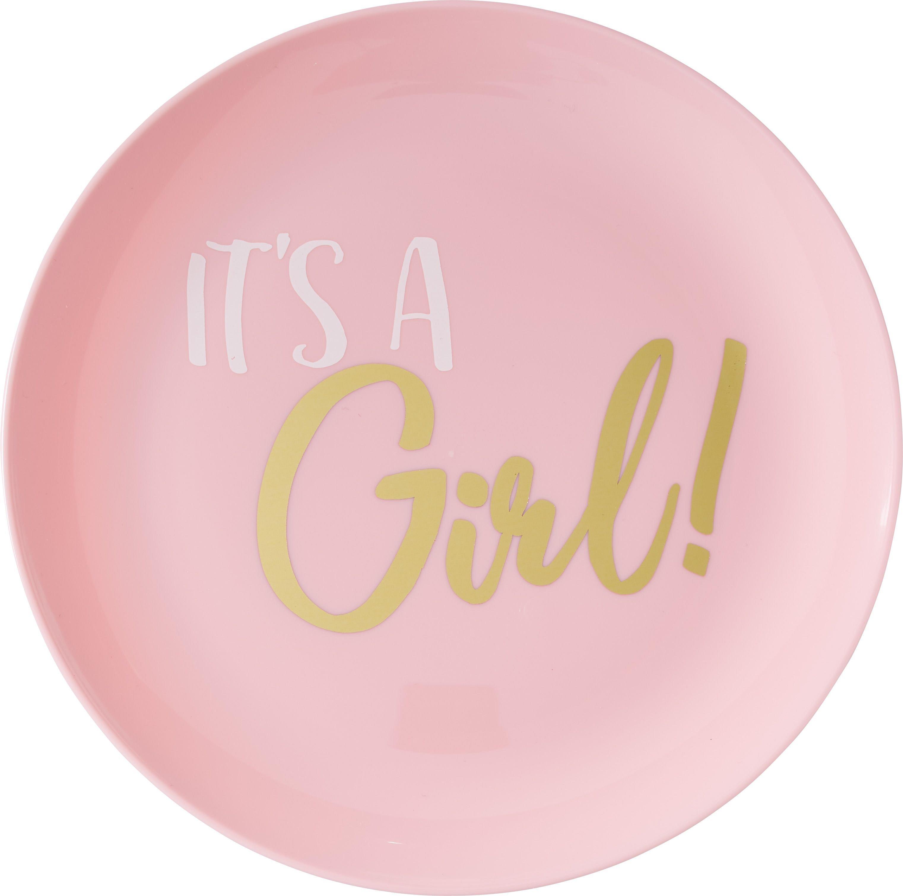 It's a Girl Premium Plastic Lunch Plates 20ct