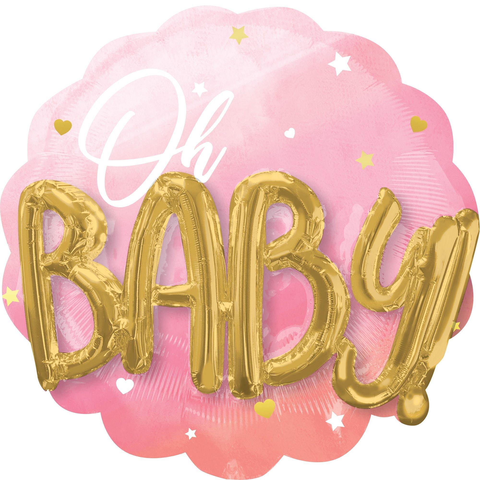Pink Oh Baby 3D Balloon