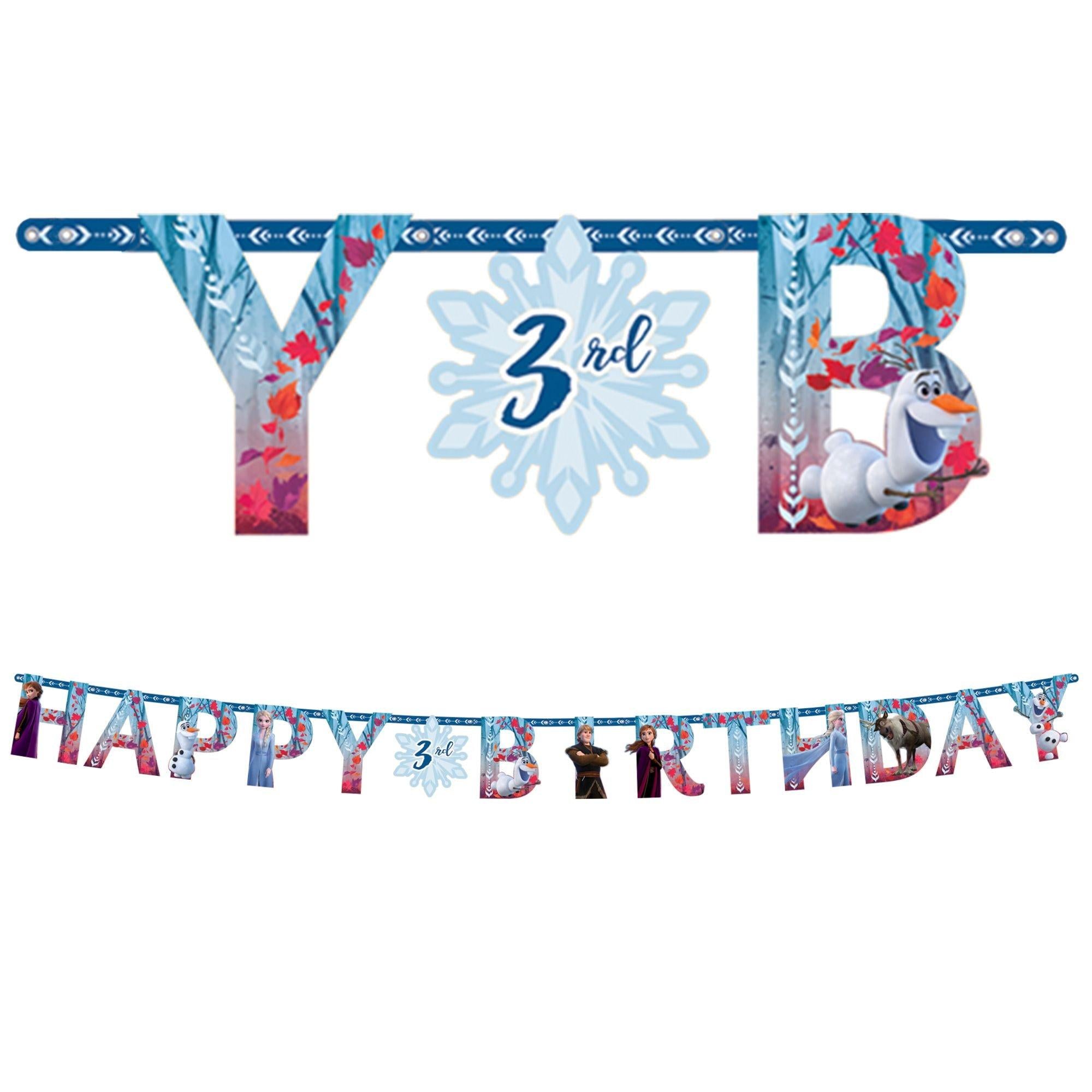 Frozen 2 Birthday Banner Kit, 10.5ft