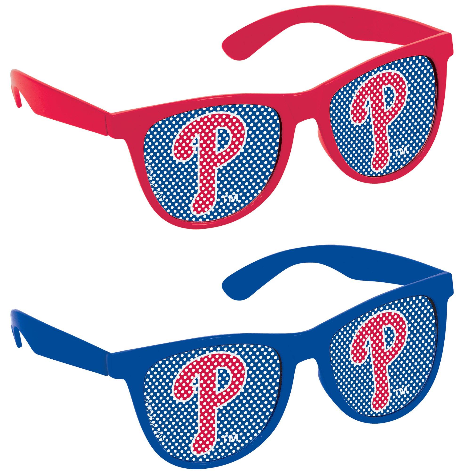 10ct Philadelphia Phillies Baseball Glasses ?C MLB Party Favors with Printed Lenses