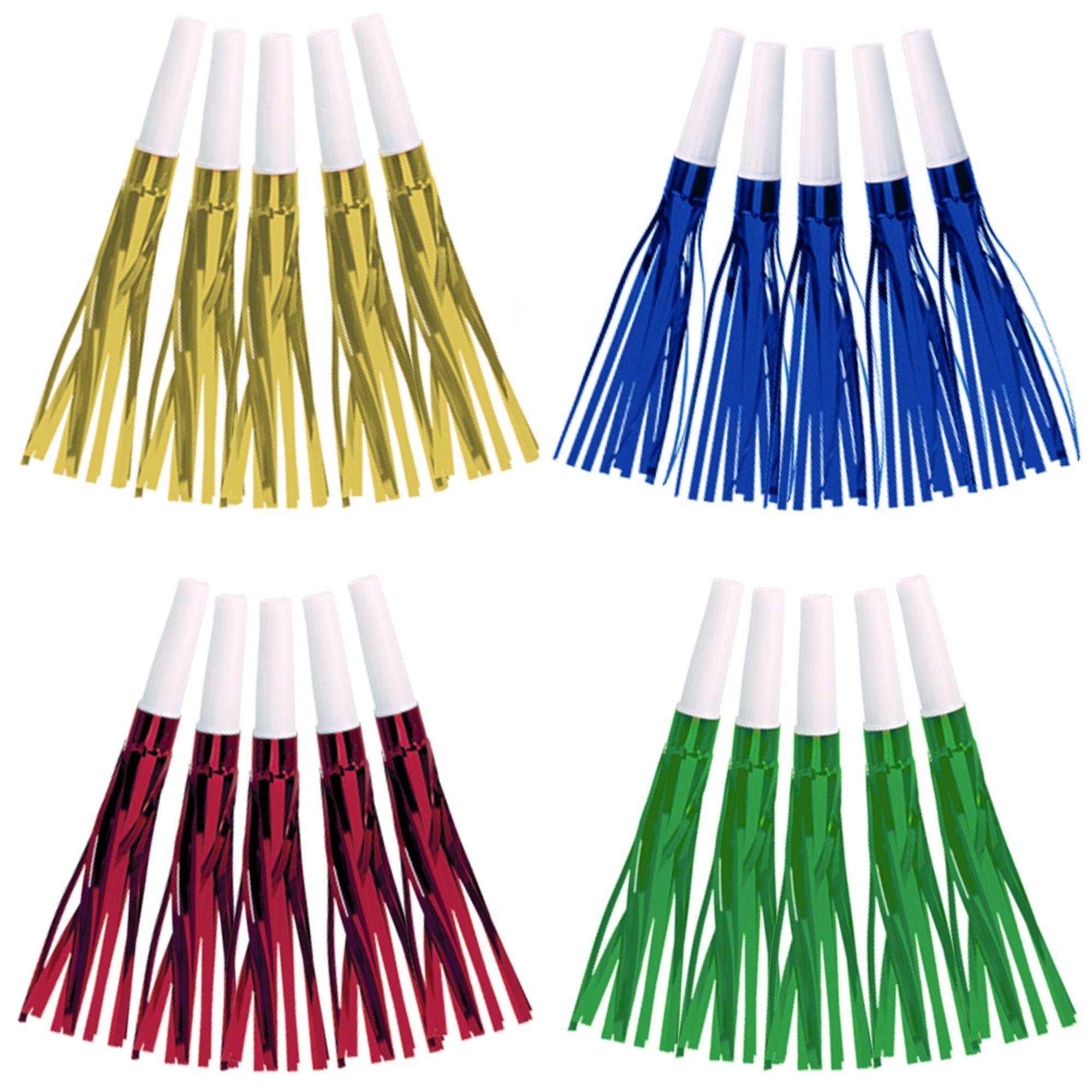 Metallic Rainbow Celebration Fringe Squawkers 30ct