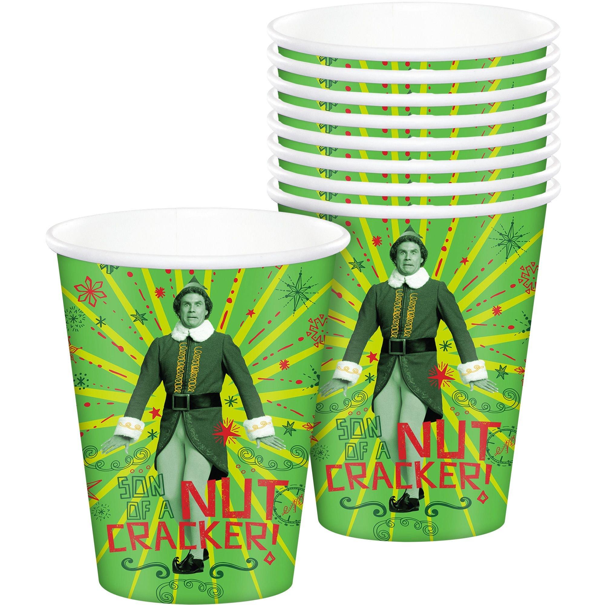 Elf Paper Cups, 16oz, 8ct