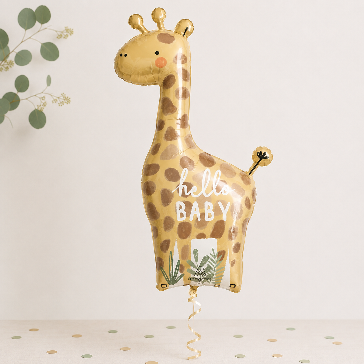 Giraffe Soft Jungle Foil Balloon, 42in