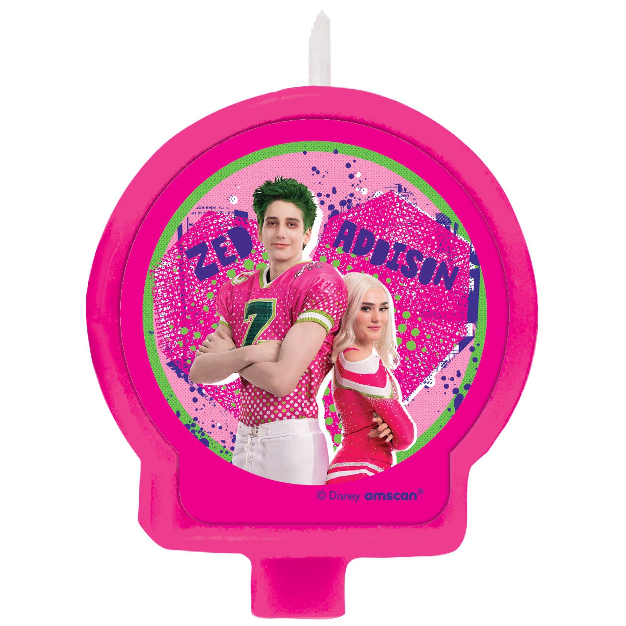 ZOMBIES 3 Birthday Candle, 2.4in x 2.5in