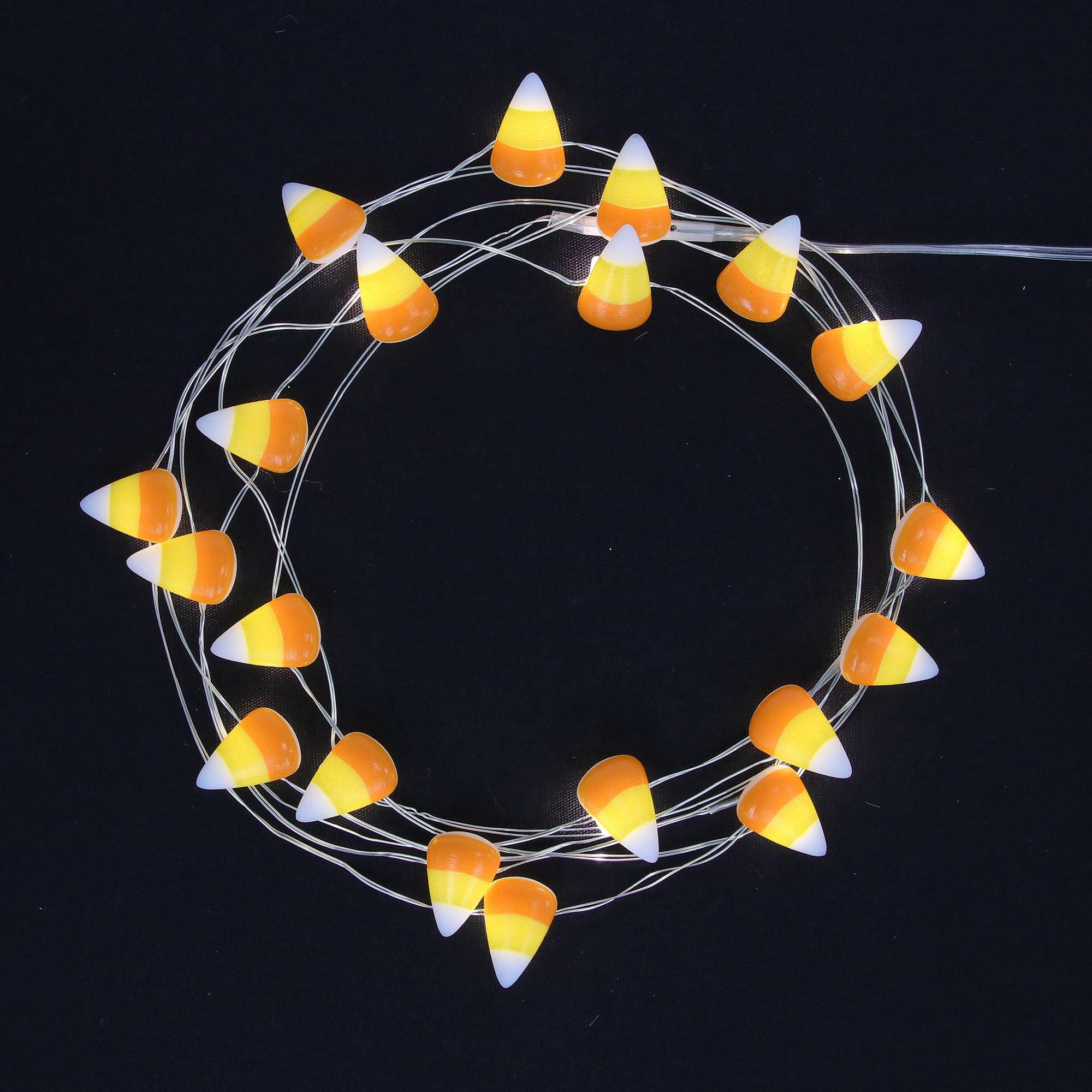 Candy Corn LED Fairy String Lights, 20 bulbs, 6.3ft